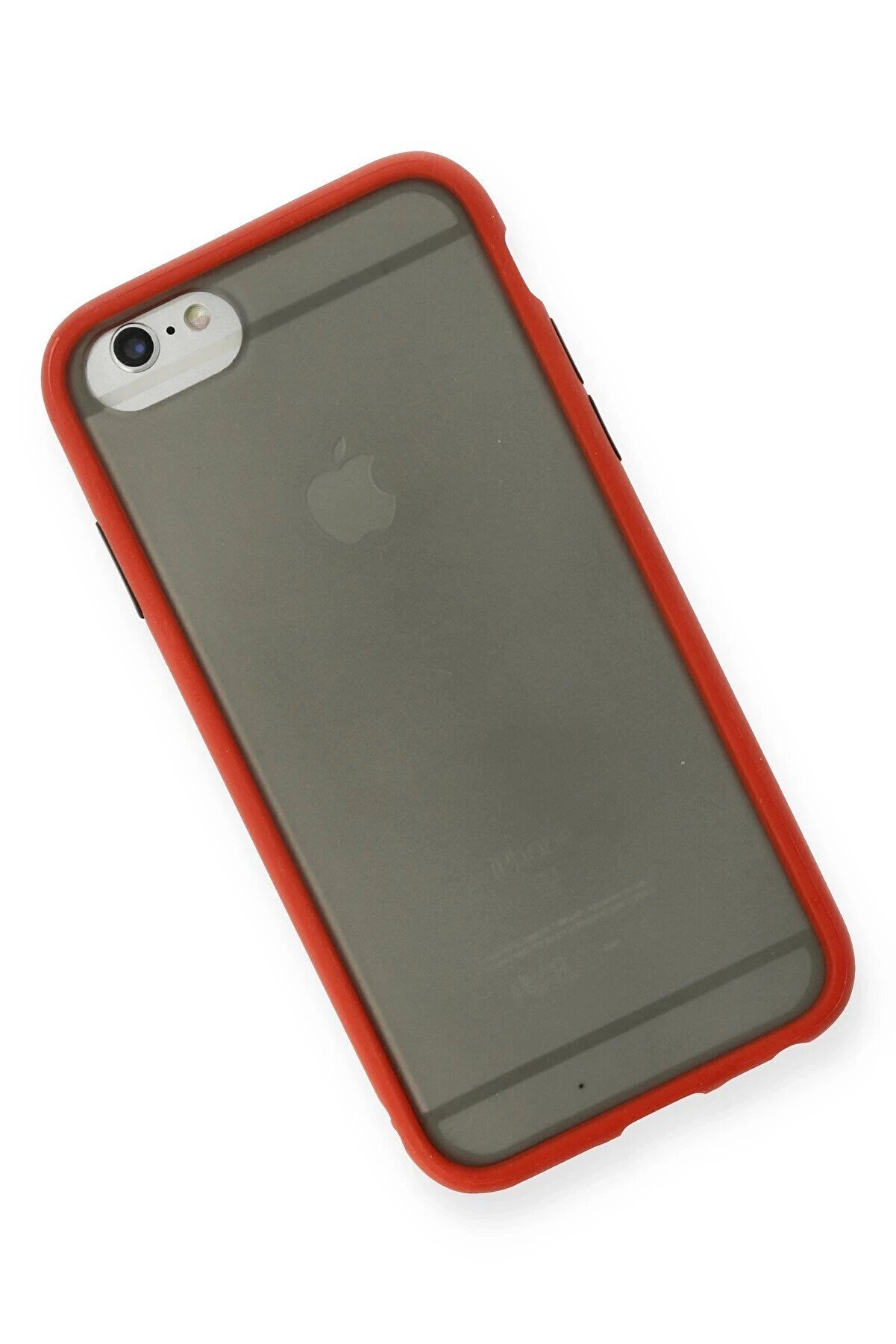 İphone 6 Kılıf Montreal Si̇li̇kon Kapak - Kırmızı - Dropx5258-2509