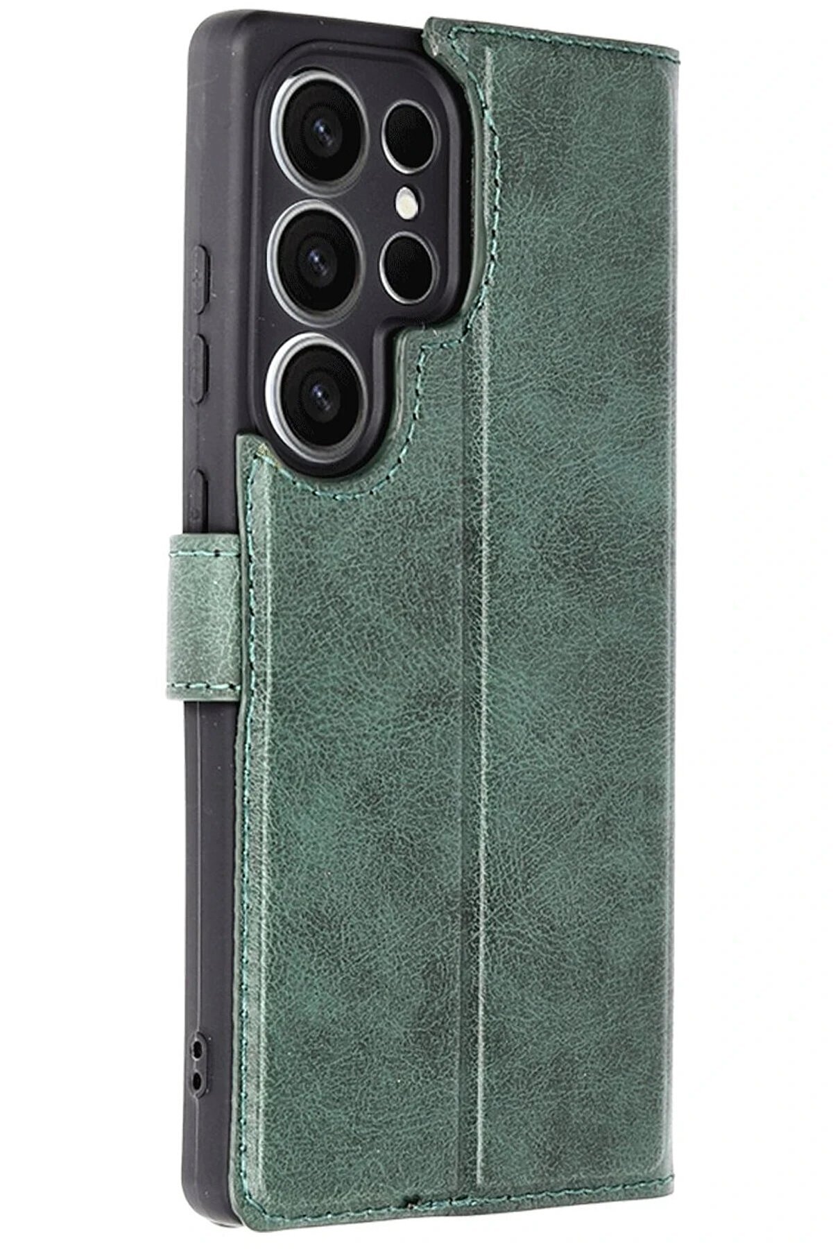 CepteToptan Samsung Galaxy S25 Ultra Kılıf Trend S Plus Kapaklı Kılıf - Yeşil - NEO7793-7906