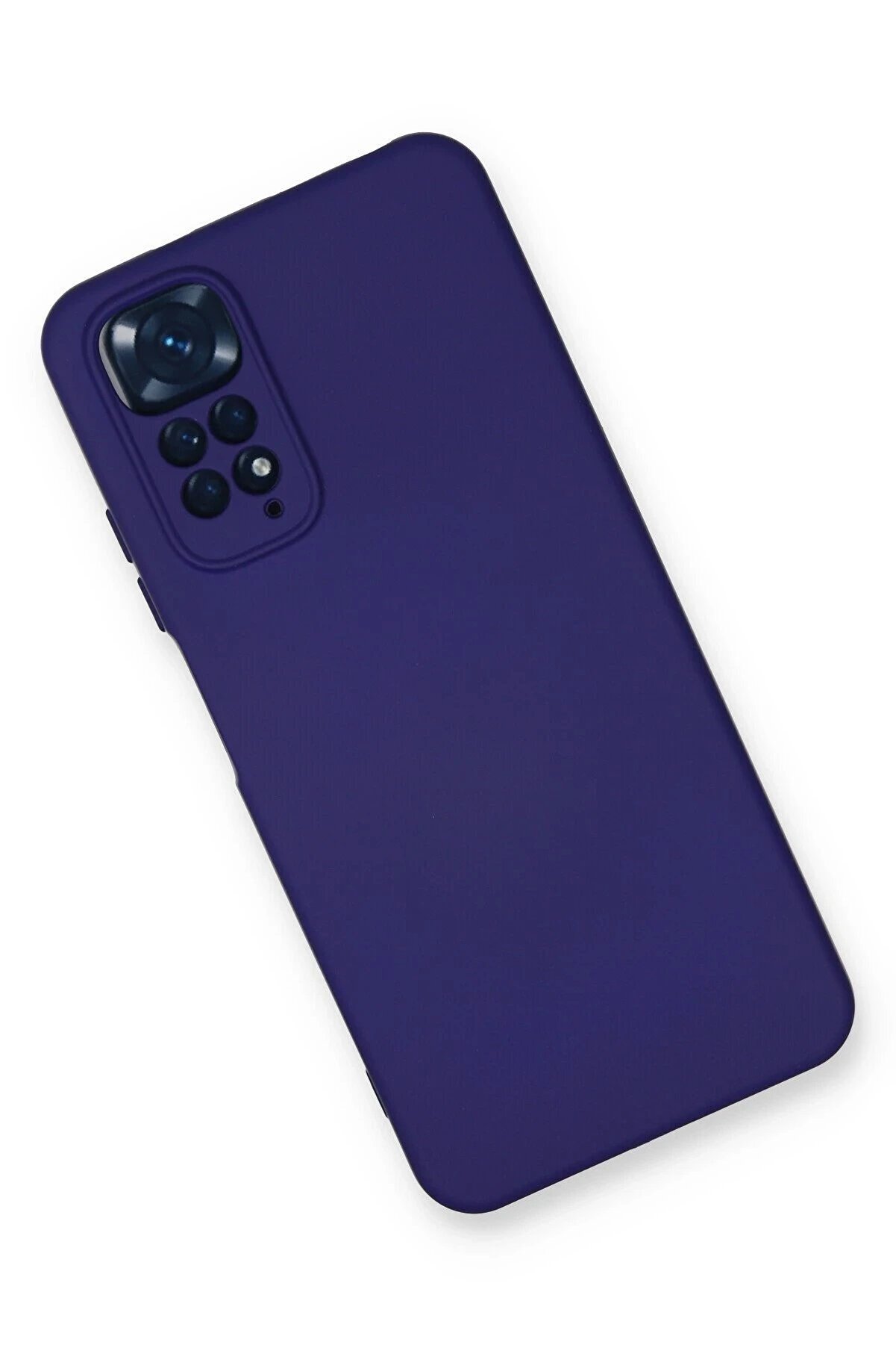 Xi̇aomi̇ Redmi̇ Note 11 Kılıf Nano İçi̇ Kadi̇fe Si̇li̇kon - Mor - Dropx7257-2745