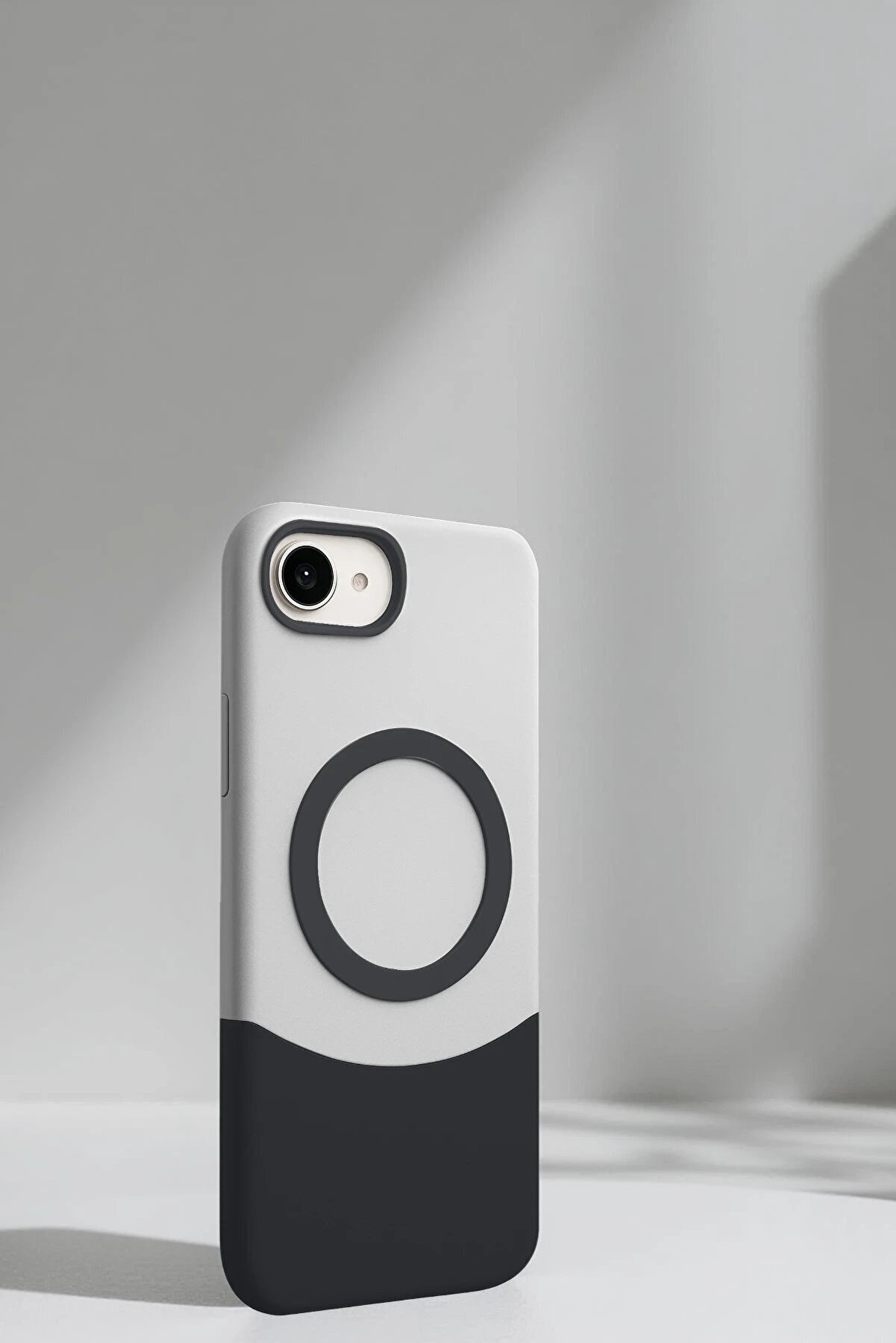 CepteToptan Apple iPhone 16E Velar Magsafe Kapak - Çöl Titanyum - DROPX5506-4221