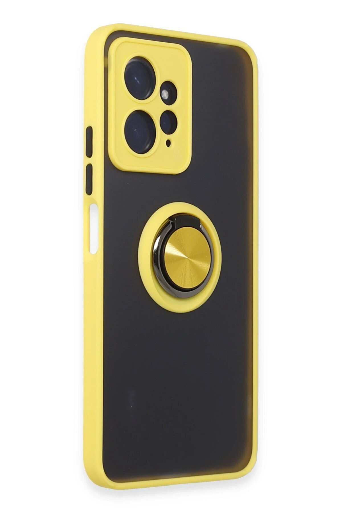 Xi̇aomi̇ Redmi̇ Note 12 4G Kılıf Montreal Y&uuml;z&uuml;kl&uuml; Si̇li̇kon Kapak - Sarı - Dropx4188-4266