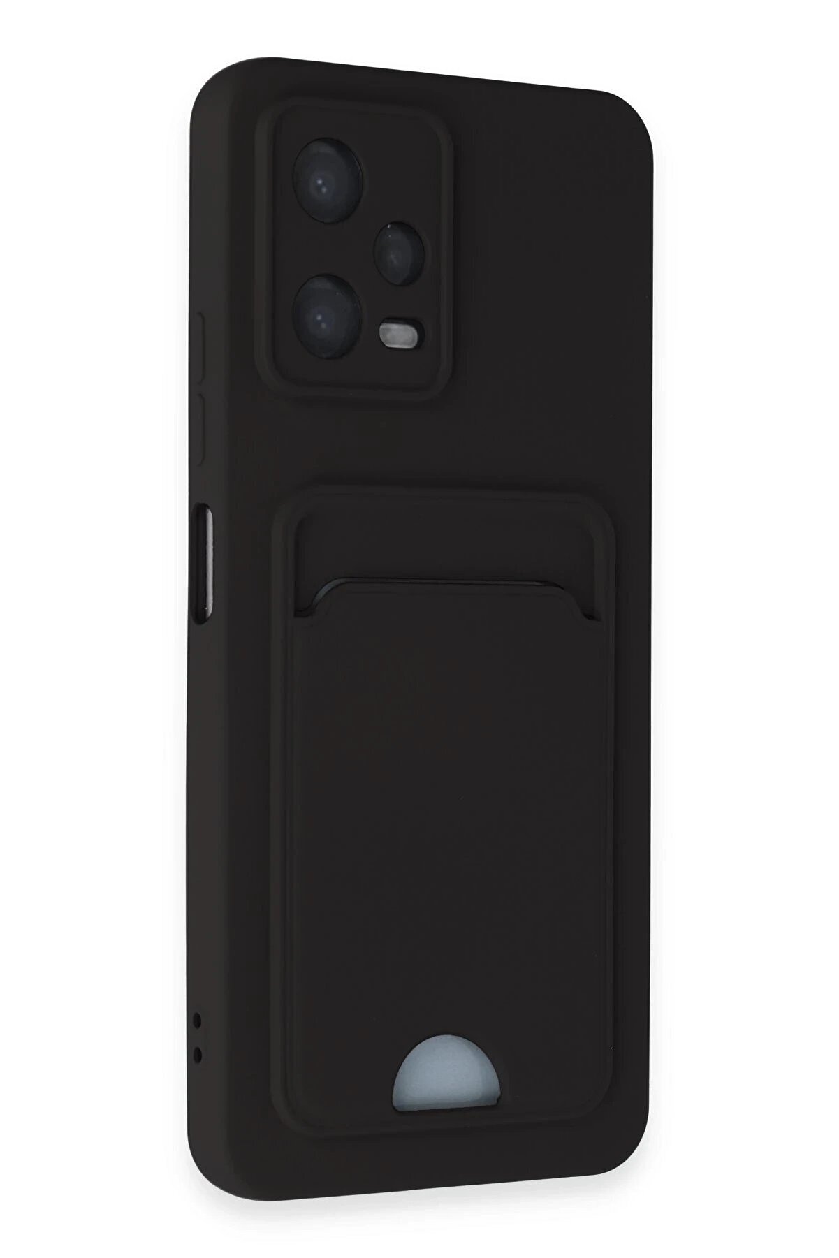 Xi̇aomi̇ Poco X5 5G Kılıf Kelvi̇n Kartvi̇zi̇tli̇ Si̇li̇kon - Si̇yah - Dropx6358-7302