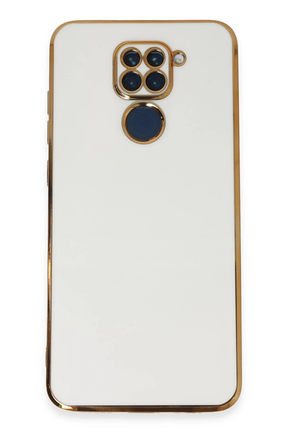 CepteToptan Xiaomi Redmi Note 9 Kılıf Volet Silikon - Beyaz - DROPX3676-6619