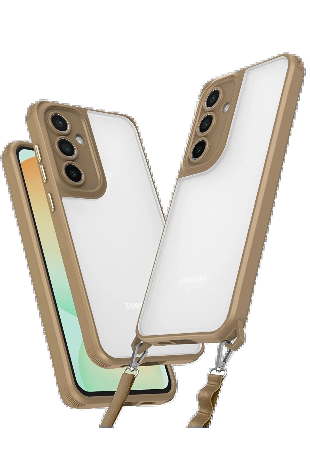 CepteToptan Samsung Galaxy A16 5G Kılıf Penta Silikon Kılıf - &Ccedil;&ouml;l Titanyum - DROPX8895-8858