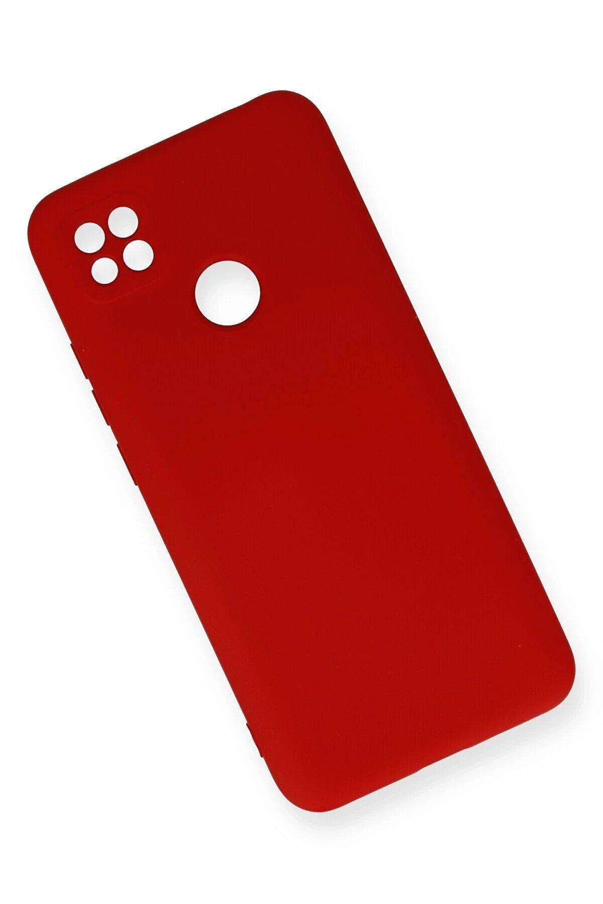 Xi̇aomi̇ Redmi̇ 9C Kılıf Nano İçi̇ Kadi̇fe Si̇li̇kon - Kırmızı - Dropx3391-2649
