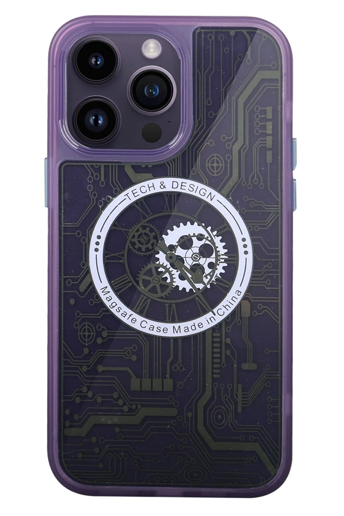 CepteToptan iPhone 14 Pro Kılıf Magic Magneticsafe Silikon - Derin Mor - DROPX3160-7367