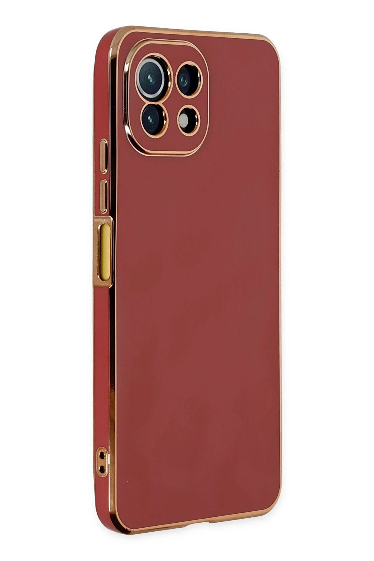 CepteToptan Xiaomi Mİ 11 Lite Kılıf Volet Silikon - Kırmızı - DROPX2000-7599