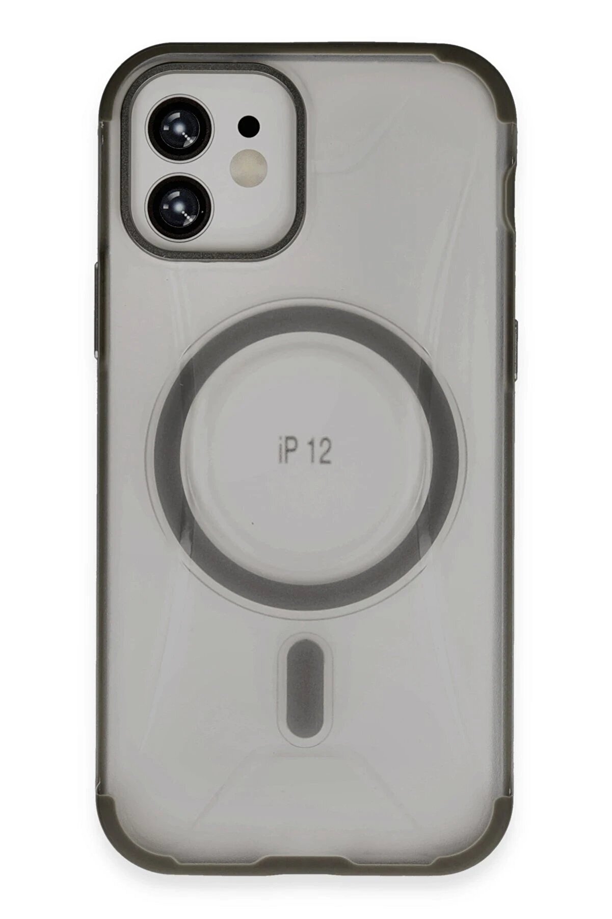 CepteToptan iPhone 12 Hilton Magsafe Kapak - Titan Gri - DROPX2475-5431