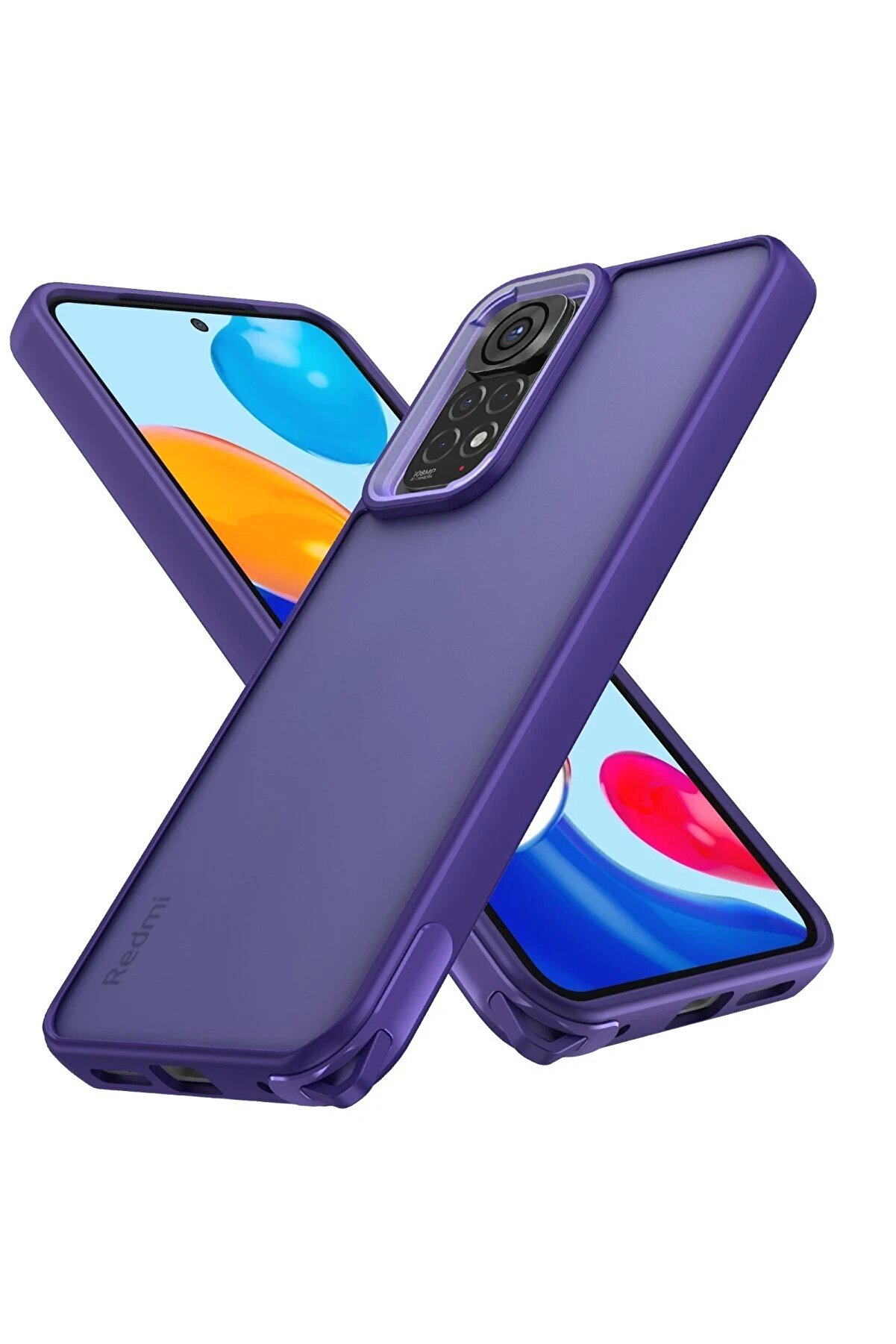 CepteToptan Xiaomi Redmi Note 11 Kılıf Elegant Kapak - Derin Mor - DROPX2659-1710