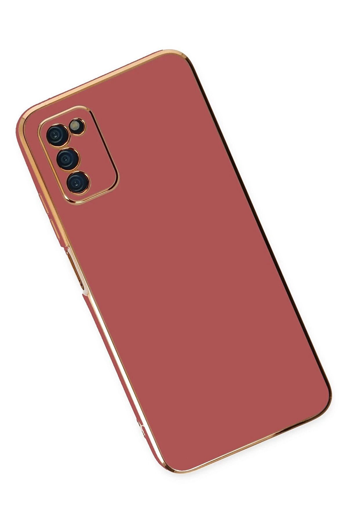 Samsung Galaxy A03S Kılıf Volet Si̇li̇kon - Kırmızı - Dropx2854-4564