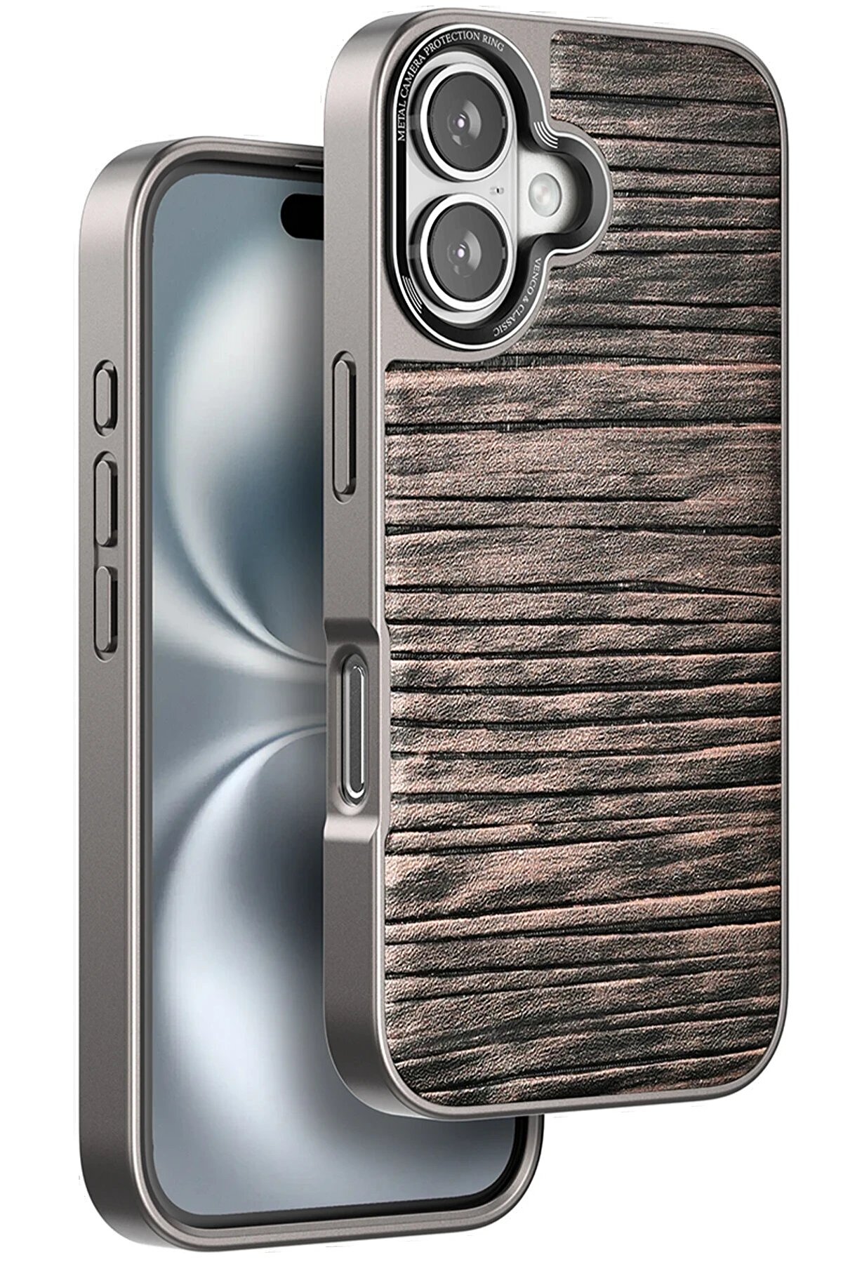 CepteToptan iPhone 16 Wave Kapak - Kahverengi - DROPX7497-2065