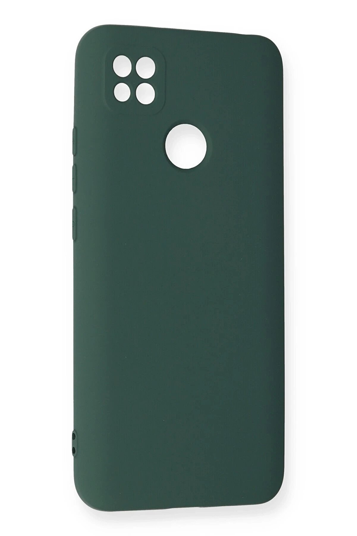 Xi̇aomi̇ Redmi̇ 9C Kılıf Nano İçi̇ Kadi̇fe Si̇li̇kon - Koyu Yeşi̇l - Dropx5325-6082