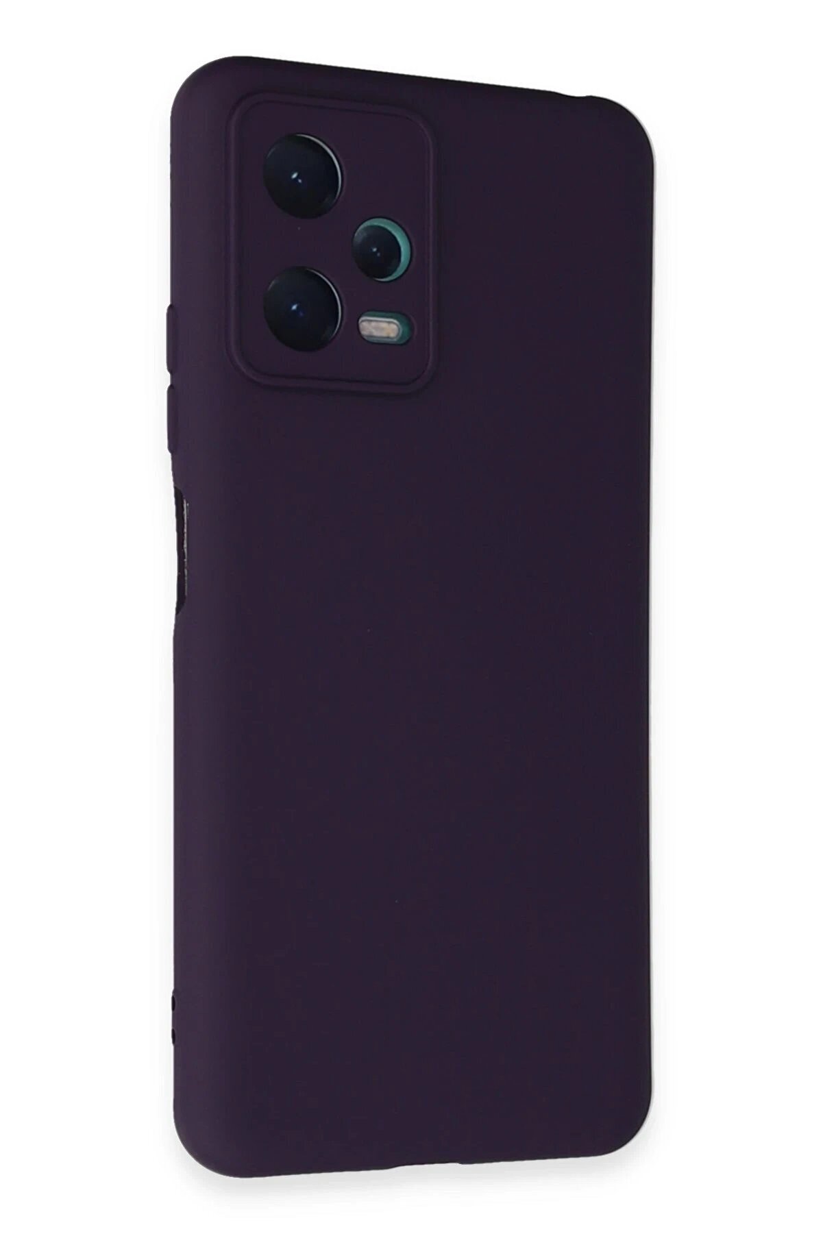 CepteToptan Xiaomi Redmi Note 12 5G Kılıf Nano içi Kadife Silikon - Mor - DROPX1945-1779