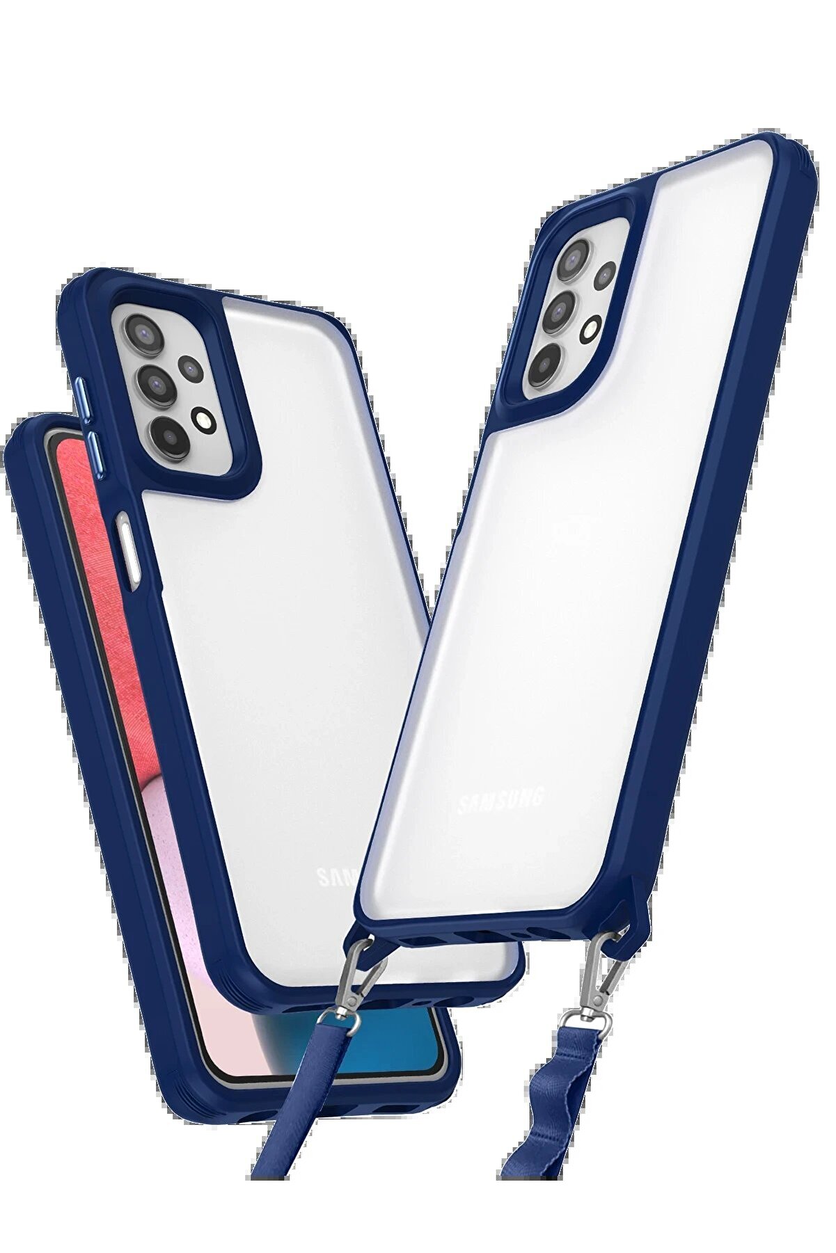 CepteToptan Samsung Galaxy A52 Kılıf Penta Silikon Kılıf - Lacivert - DROPX9252-9700