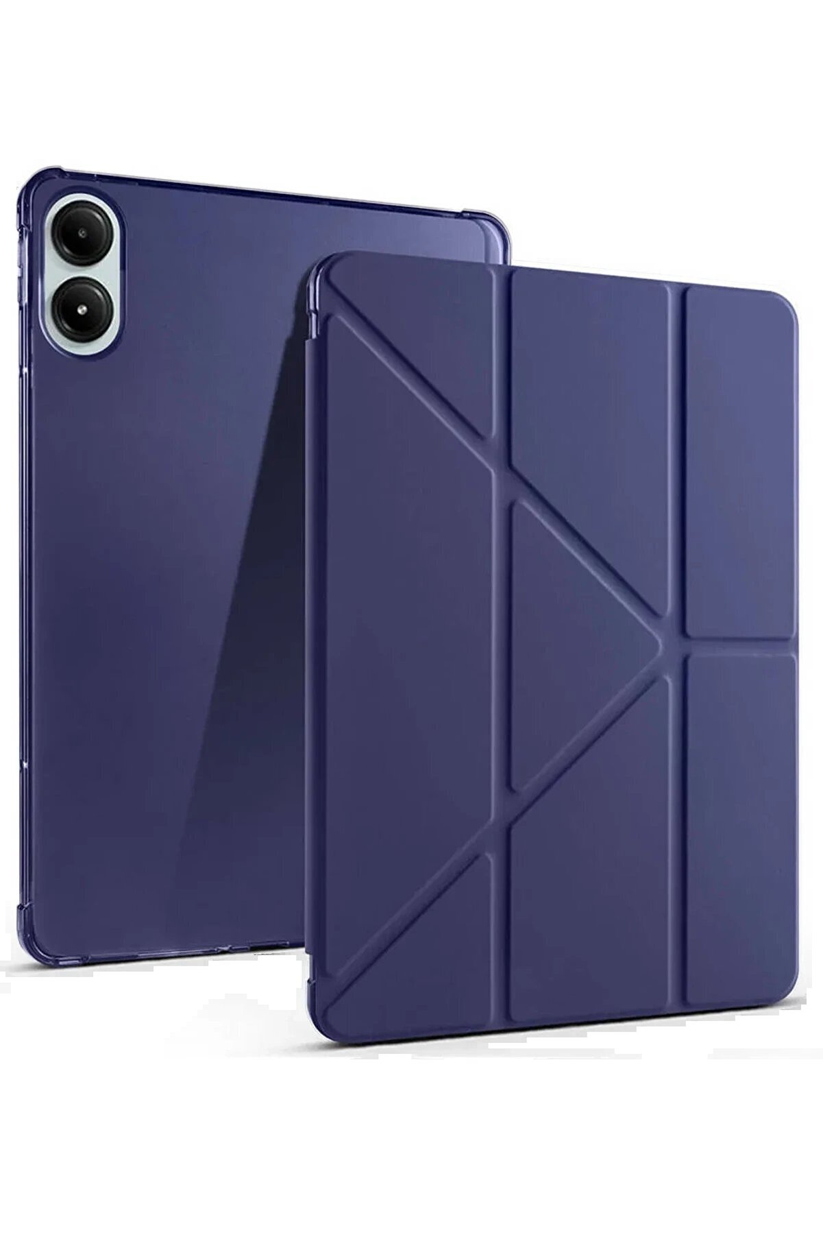 CepteToptan Xiaomi Redmi Pad Pro 12.1 Kılıf Kalemlikli Mars Tablet Kılıfı - Lacivert - DROPX6984-3374