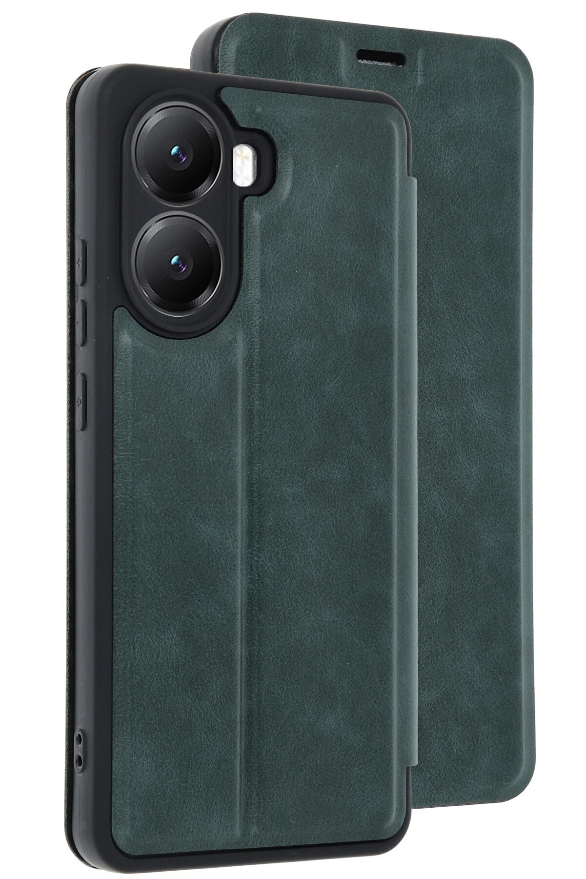 CepteToptan Xiaomi Poco X7 Pro Kılıf Flip Cover - Koyu Yeşil - DROPX9103-2759