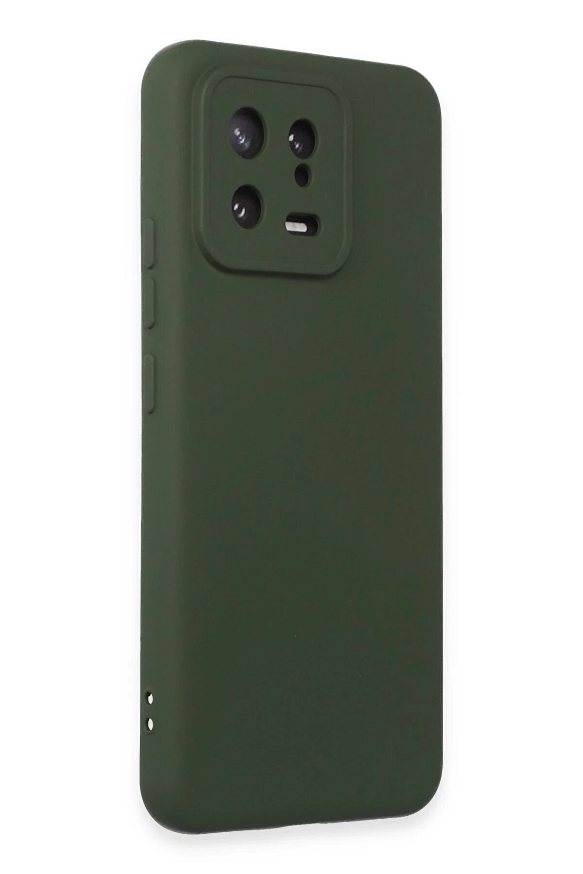 Xi̇aomi̇ Mi̇ 13 Kılıf Nano İçi̇ Kadi̇fe Si̇li̇kon - Koyu Yeşi̇l - Dropx9225-7896