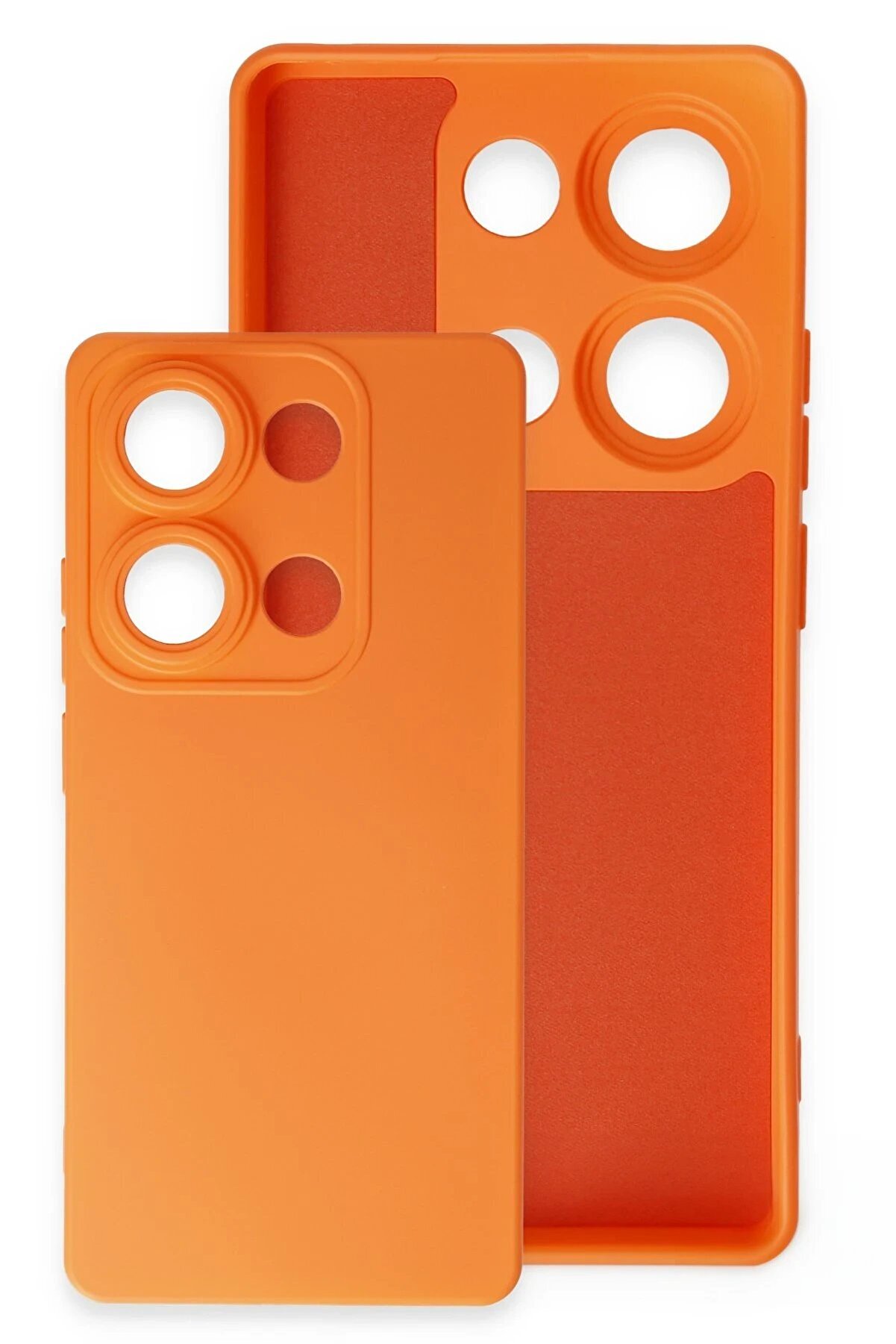 Xi̇aomi̇ Redmi̇ Note 13 Pro 4G Kılıf Nano İçi̇ Kadi̇fe Si̇li̇kon - Pudra - Dropx7460-9227