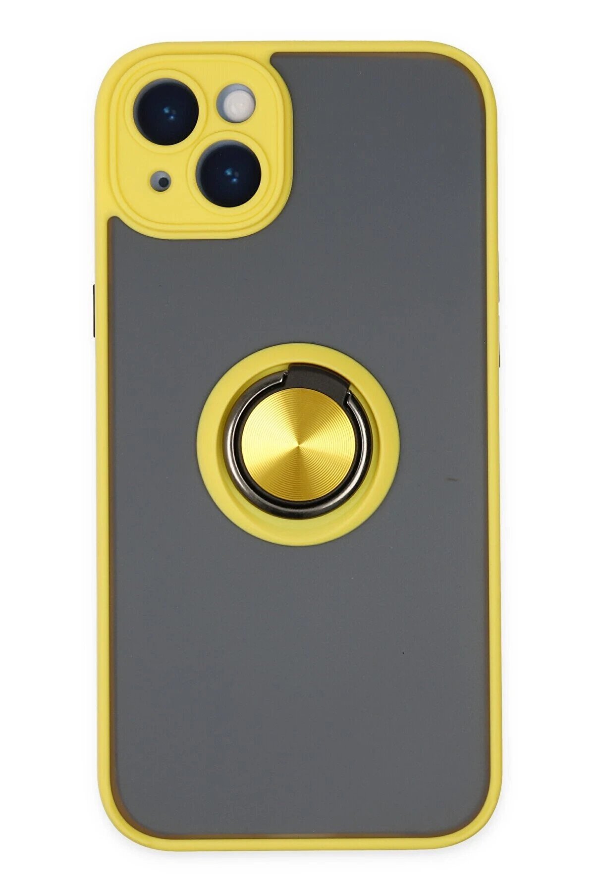 CepteToptan iPhone 14 Kılıf Montreal Y&uuml;z&uuml;kl&uuml; Silikon Kapak - Sarı - DROPX9674-9158