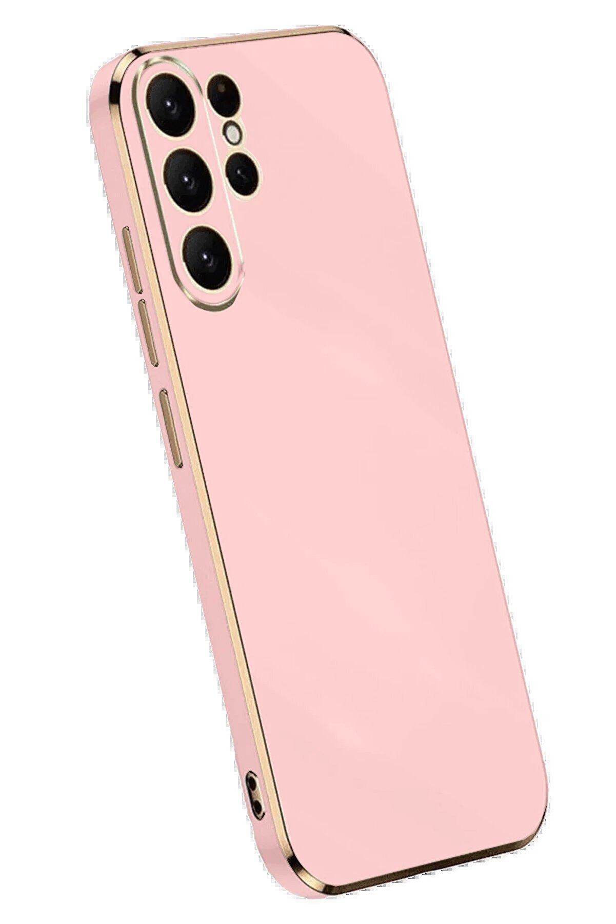 CepteToptan Samsung Galaxy S25 Ultra Kılıf Volet Silikon - Pembe - DROPX4215-6166