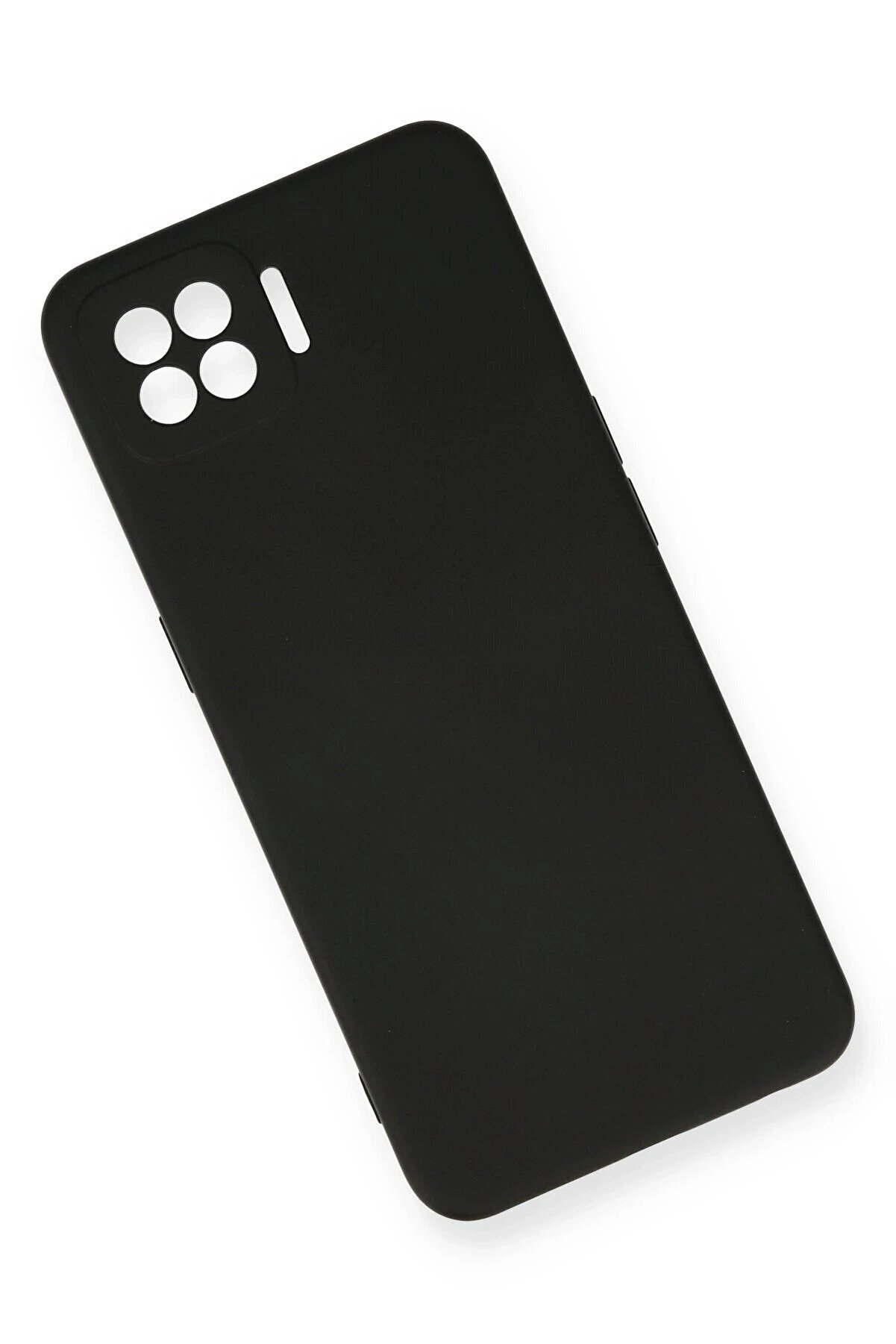 Oppo A73 Kılıf Nano İçi̇ Kadi̇fe Si̇li̇kon - Si̇yah - Dropx2029-2568