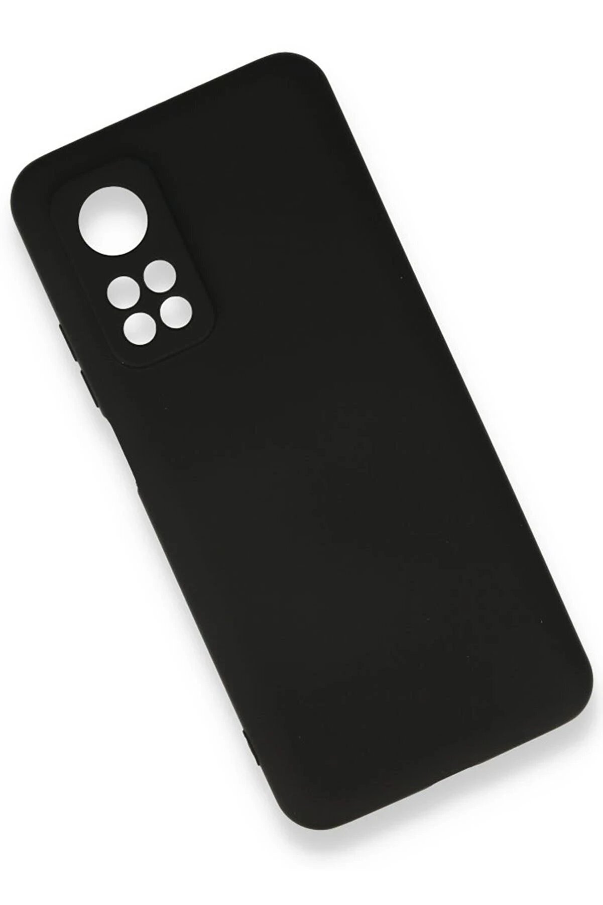 Xi̇aomi̇ Mi̇ 10T Kılıf Nano İçi̇ Kadi̇fe Si̇li̇kon - Si̇yah - Dropx5275-3314