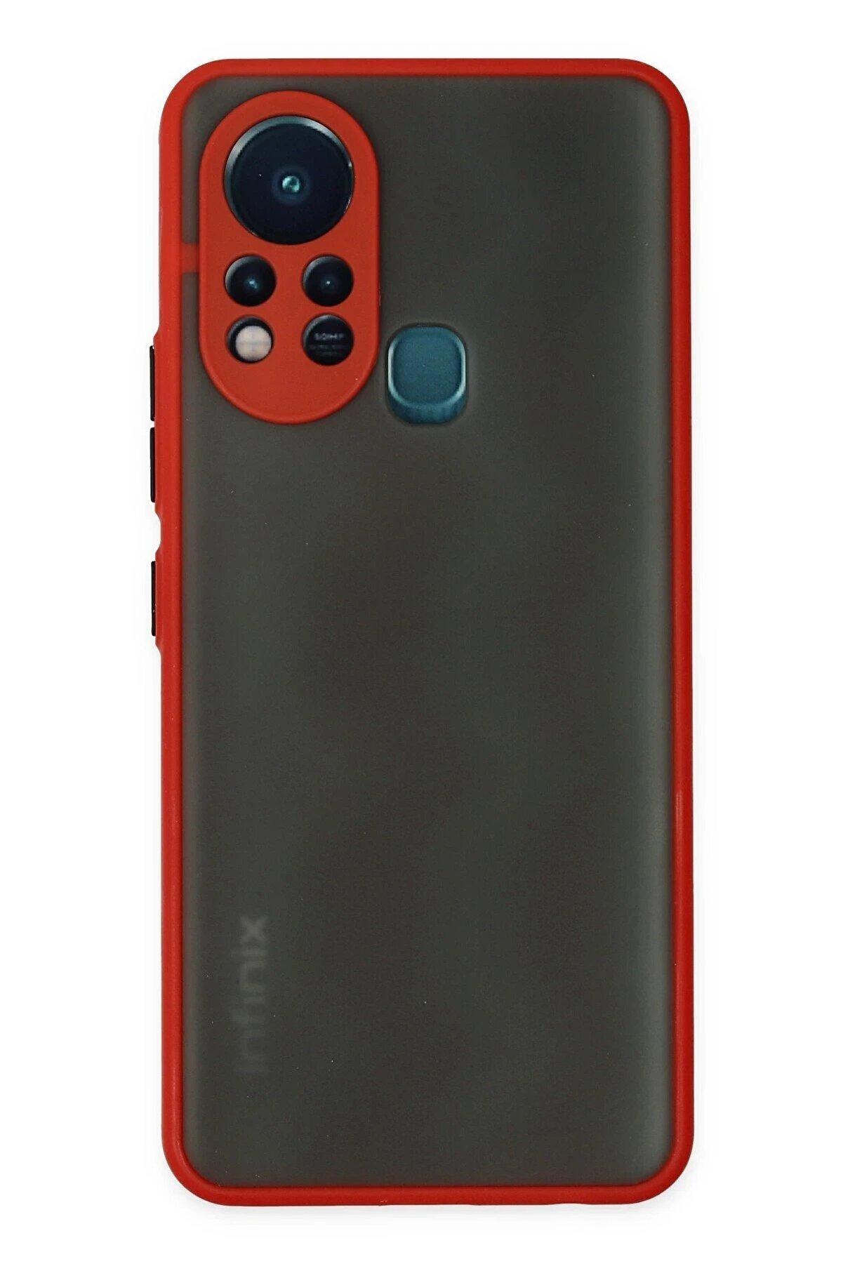 CepteToptan İnfinix Hot 11s Kılıf Montreal Silikon Kapak - Kırmızı - DROPX5756-1229