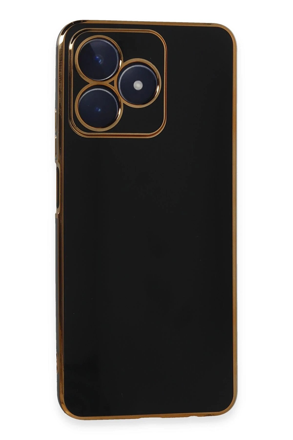 CepteToptan Realme C53 Kılıf Volet Silikon - Siyah - DROPX2484-6072