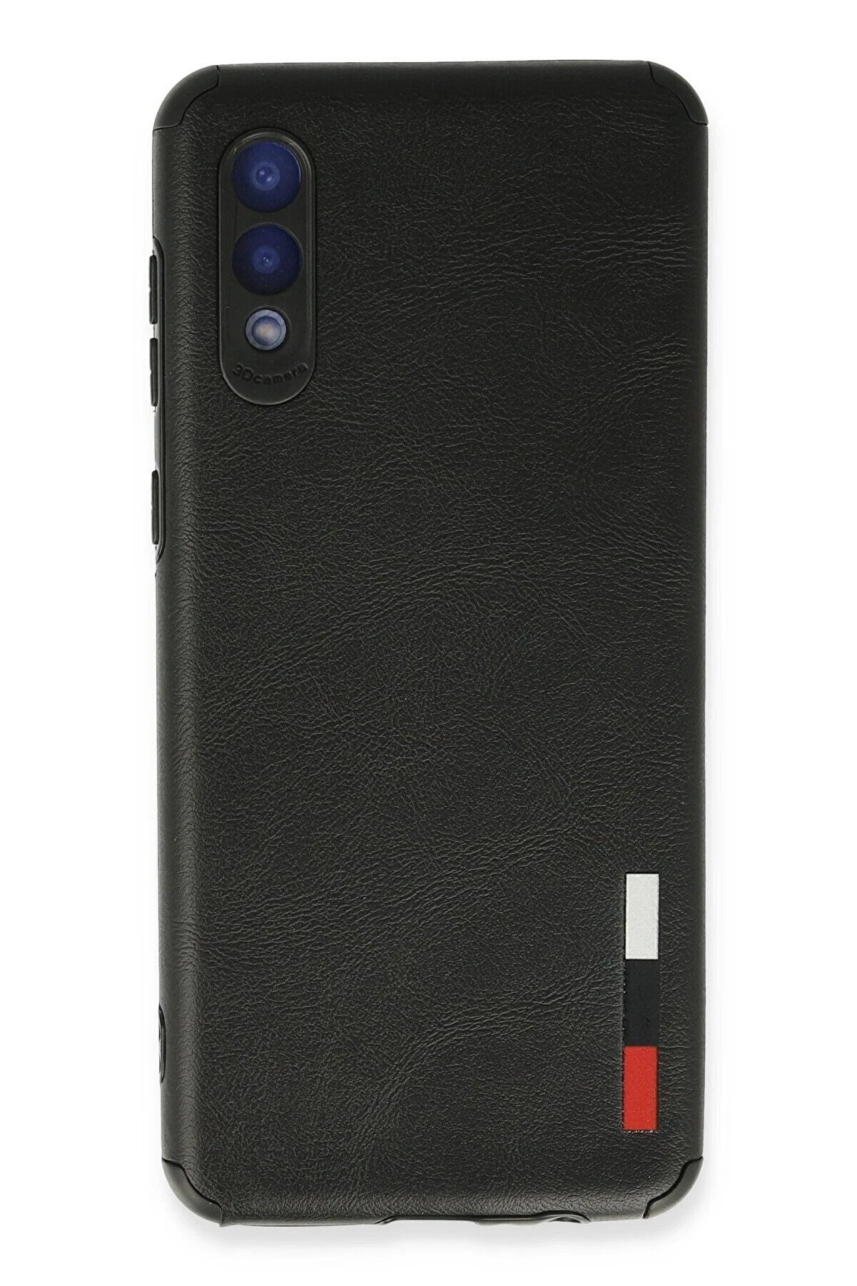 CepteToptan Samsung Galaxy A02 Kılıf Loop Deri Silikon - Siyah - DROPX1849-6804