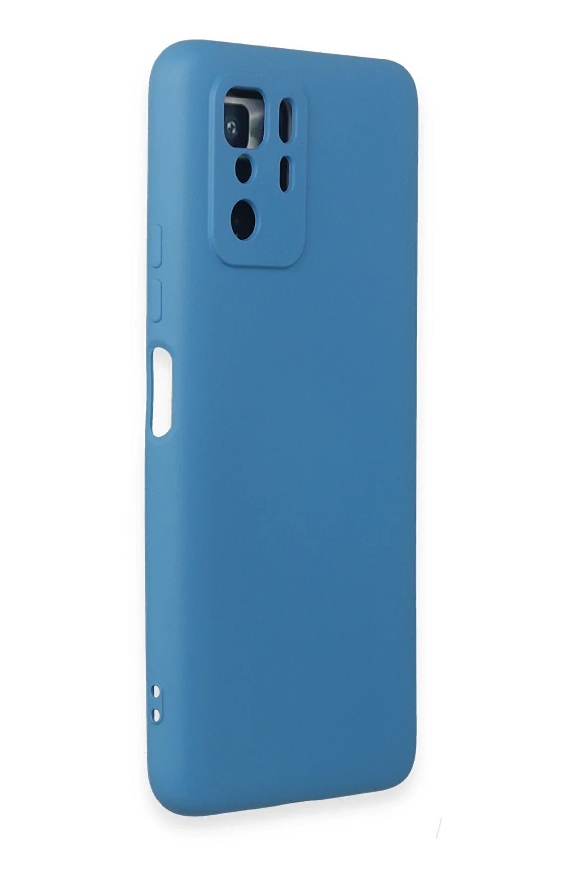 Xi̇aomi̇ Poco X3 Gt Kılıf Nano İ&ccedil;i̇ Kadi̇fe Si̇li̇kon - Mavi̇ - Dropx1923-5979