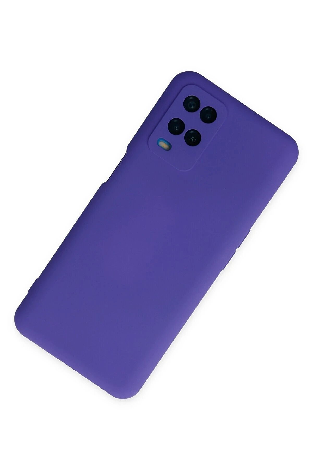 Oppo A54 4G Kılıf Nano İçi̇ Kadi̇fe Si̇li̇kon - Mor - Dropx9440-8439