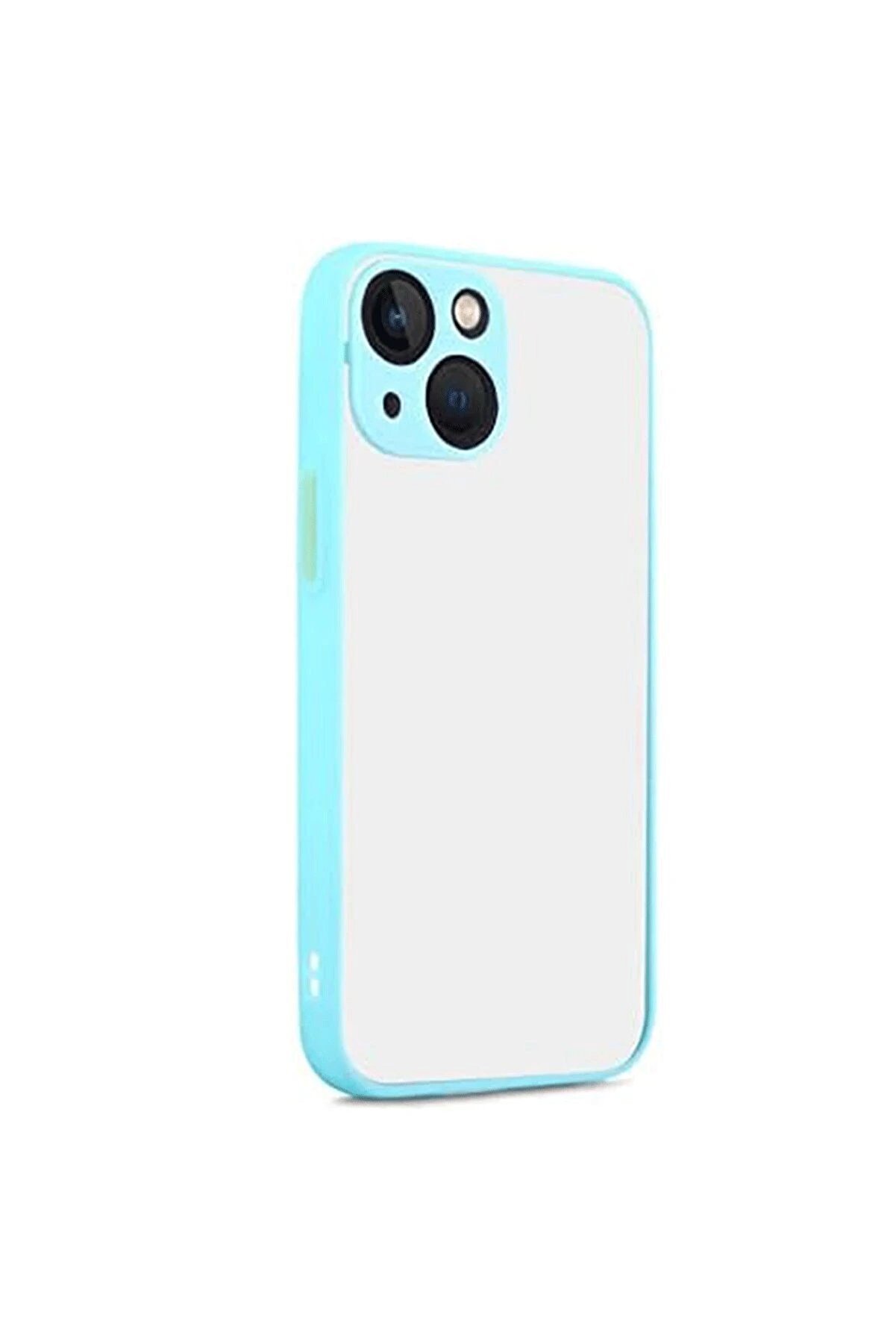 CepteToptan iPhone 13 Kılıf Montreal Silikon Kapak - Turkuaz - DROPX2300-7676