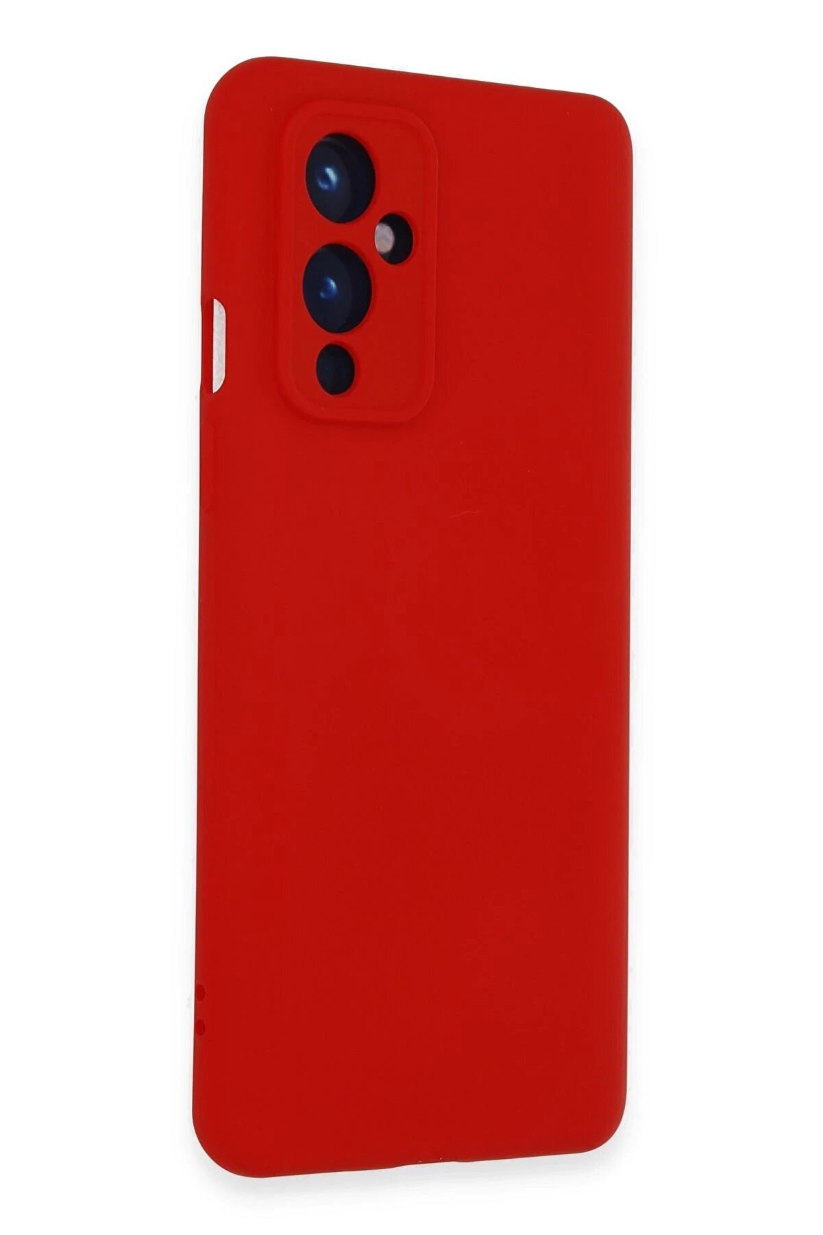 One Plus 9 Kılıf Nano İ&ccedil;i̇ Kadi̇fe Si̇li̇kon - Kırmızı - Dropx6709-6537