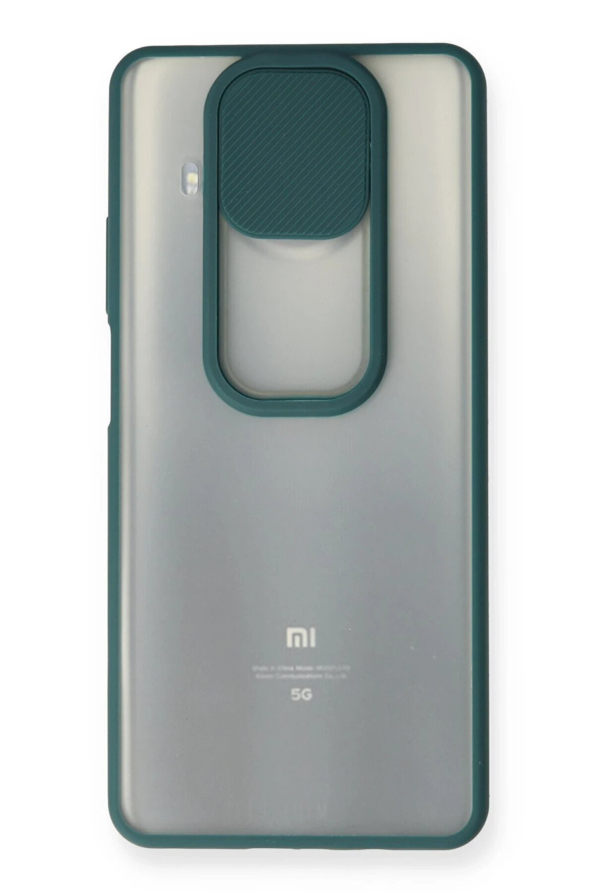 Xi̇aomi̇ Mi̇ 10T Li̇te Kılıf Palm Buzlu Kamera S&uuml;rg&uuml;l&uuml; Si̇li̇kon - Yeşi̇l - Dropx5466-9492