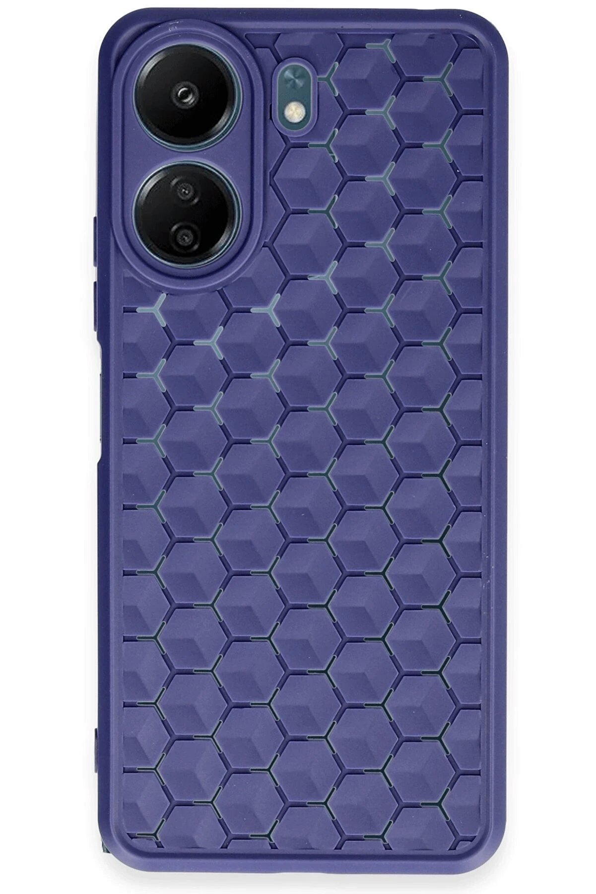 CepteToptan Xiaomi Redmi 13C Kılıf Petek Silikon Kapak - Lacivert - DROPX8126-1878