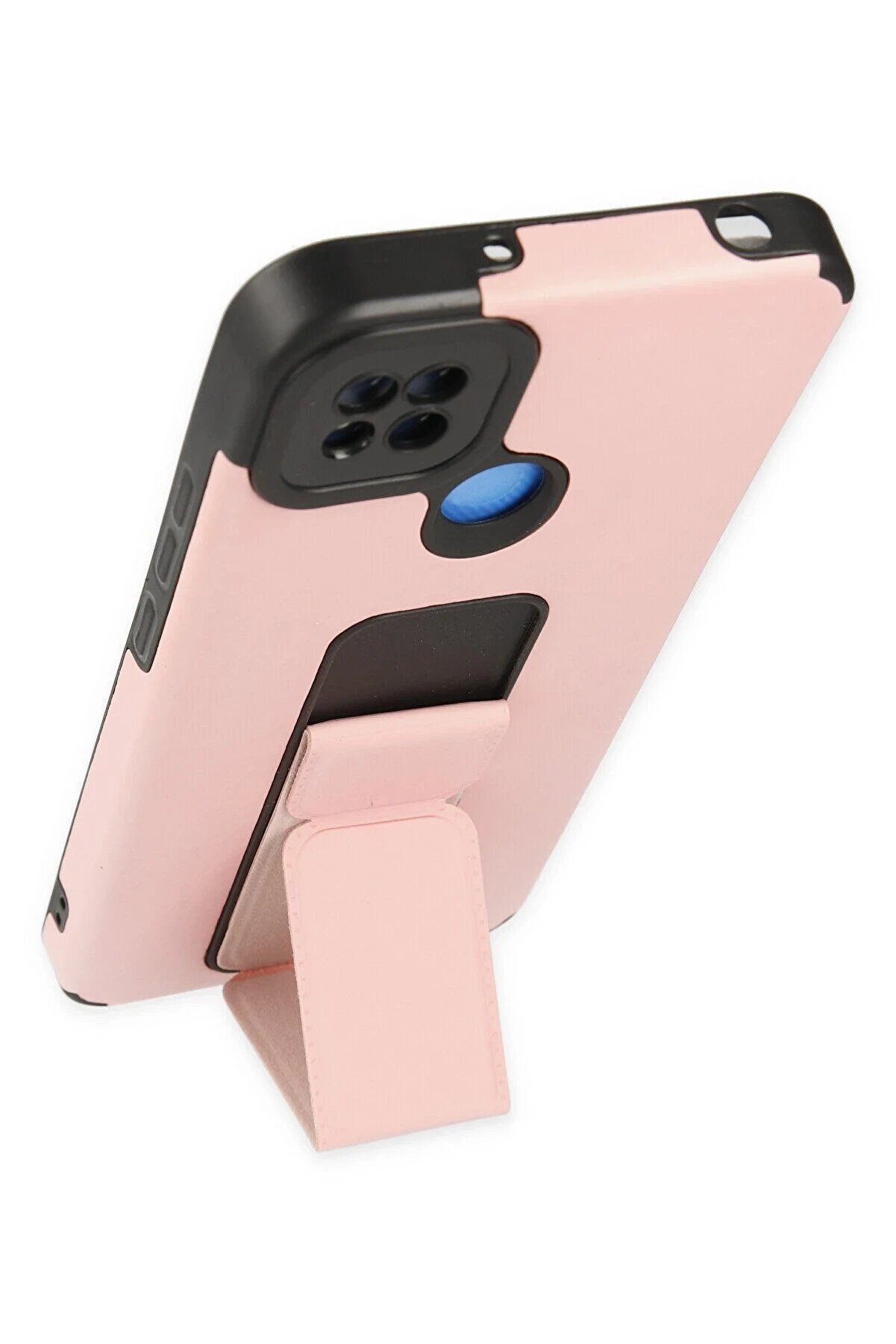 Xi̇aomi̇ Redmi̇ 9C Kılıf Mega Standlı Si̇li̇kon - Pudra - Dropx8722-6177