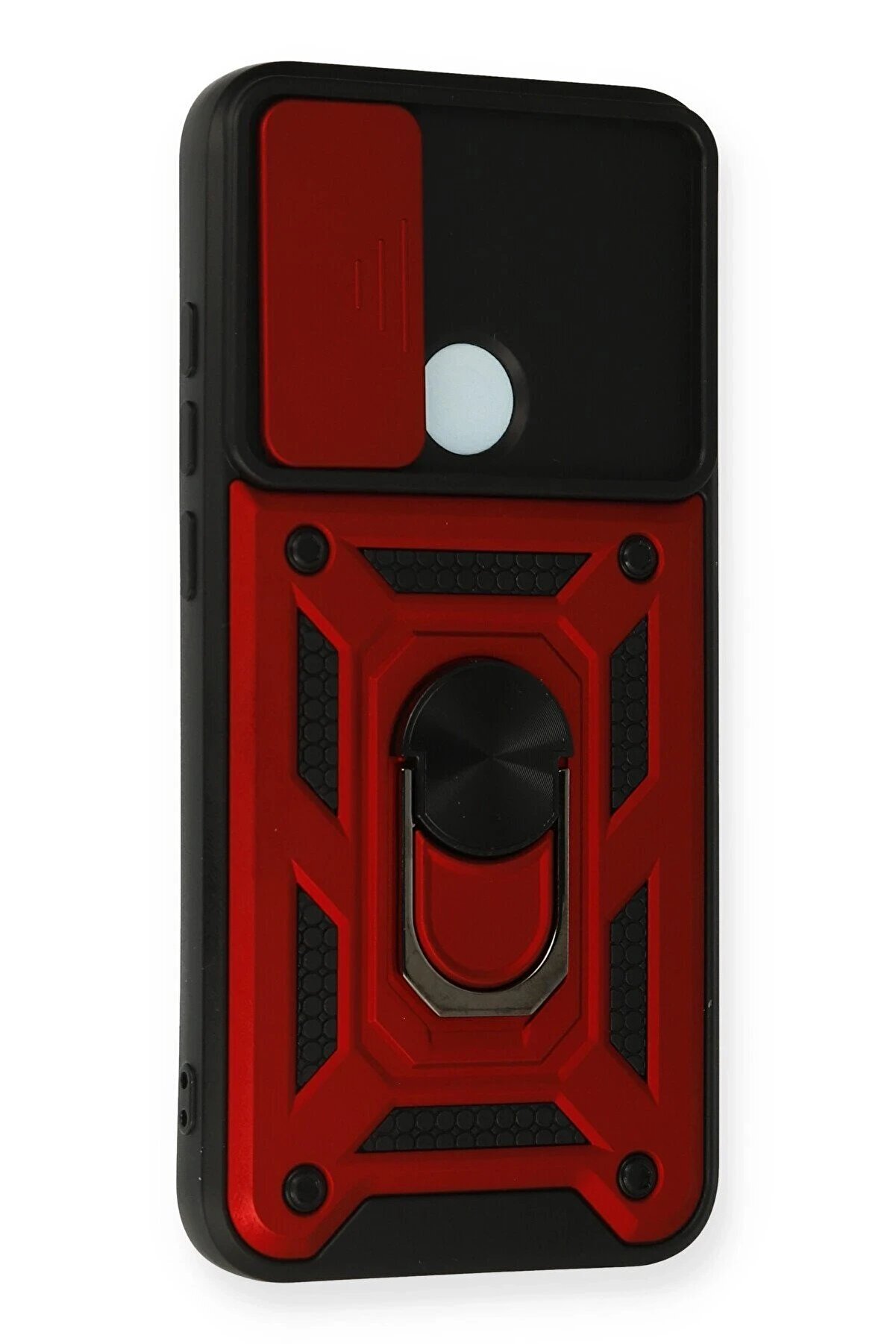 Xi̇aomi̇ Redmi̇ Note 8 Kılıf Pars Lens Y&uuml;z&uuml;kl&uuml; Si̇li̇kon - Kırmızı - Dropx7091-1135