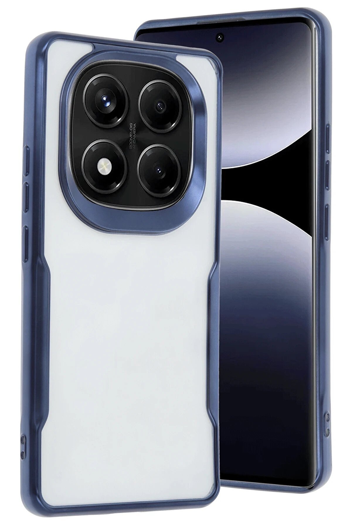 CepteToptan Xiaomi Redmi Note 14 Pro 5G Kılıf Boyi Silikon Kapak - Lacivert - DROPX5367-4913