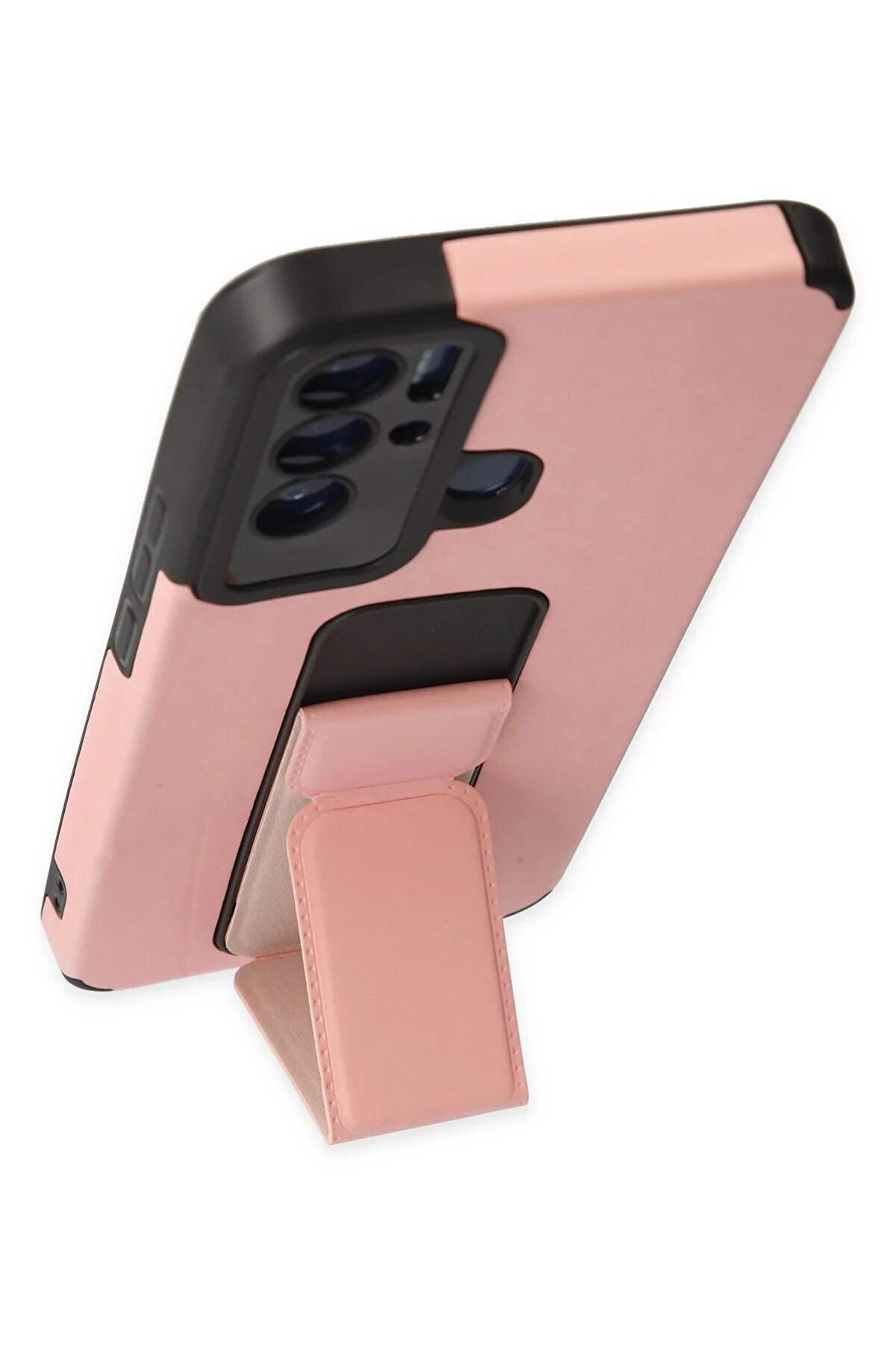 Tecno Pova Neo Kılıf Mega Standlı Si̇li̇kon - Pudra - Dropx9004-8543