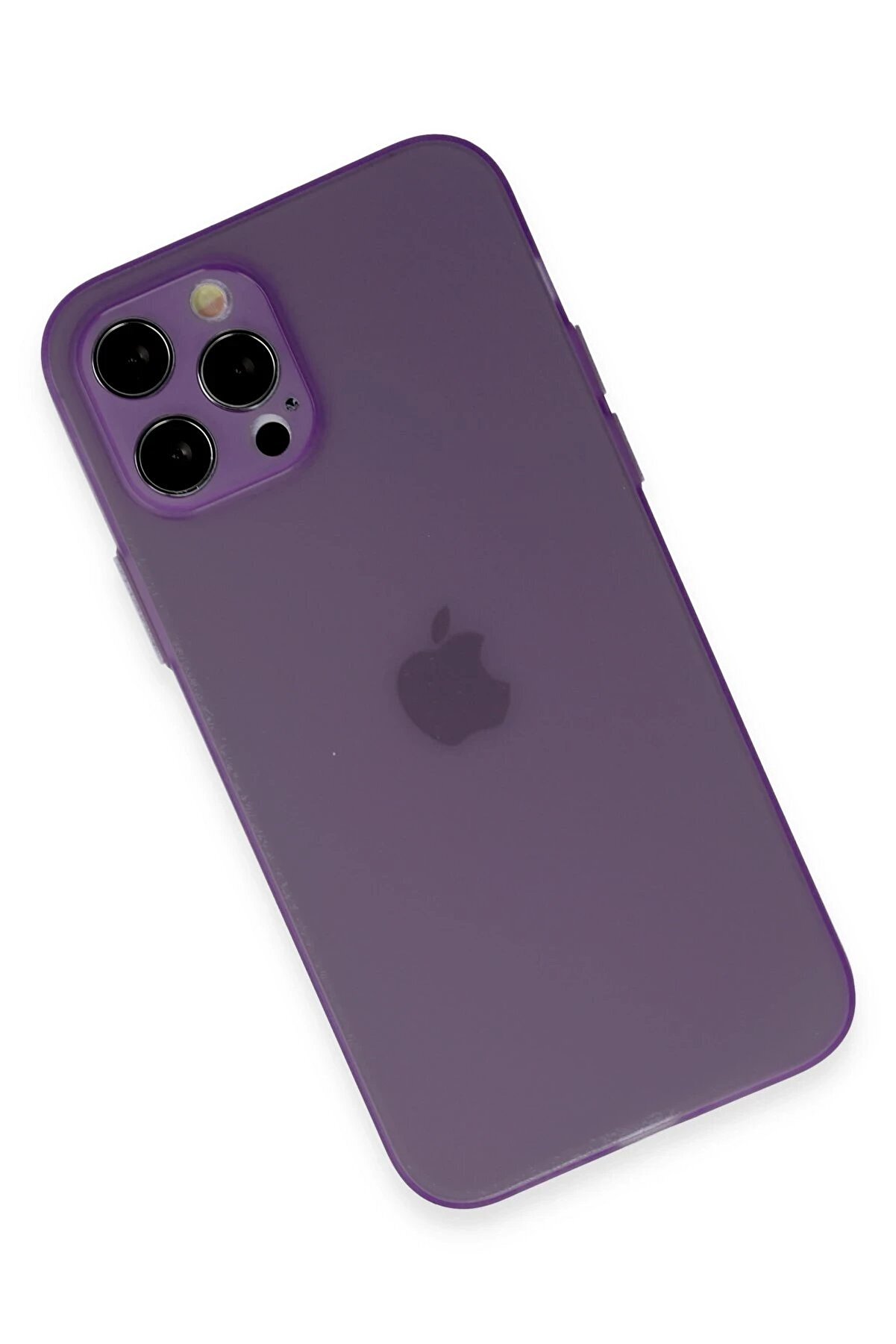 İphone 12 Pro Kılıf Si̇li̇kon - Koyu Mor - Dropx4903-5046