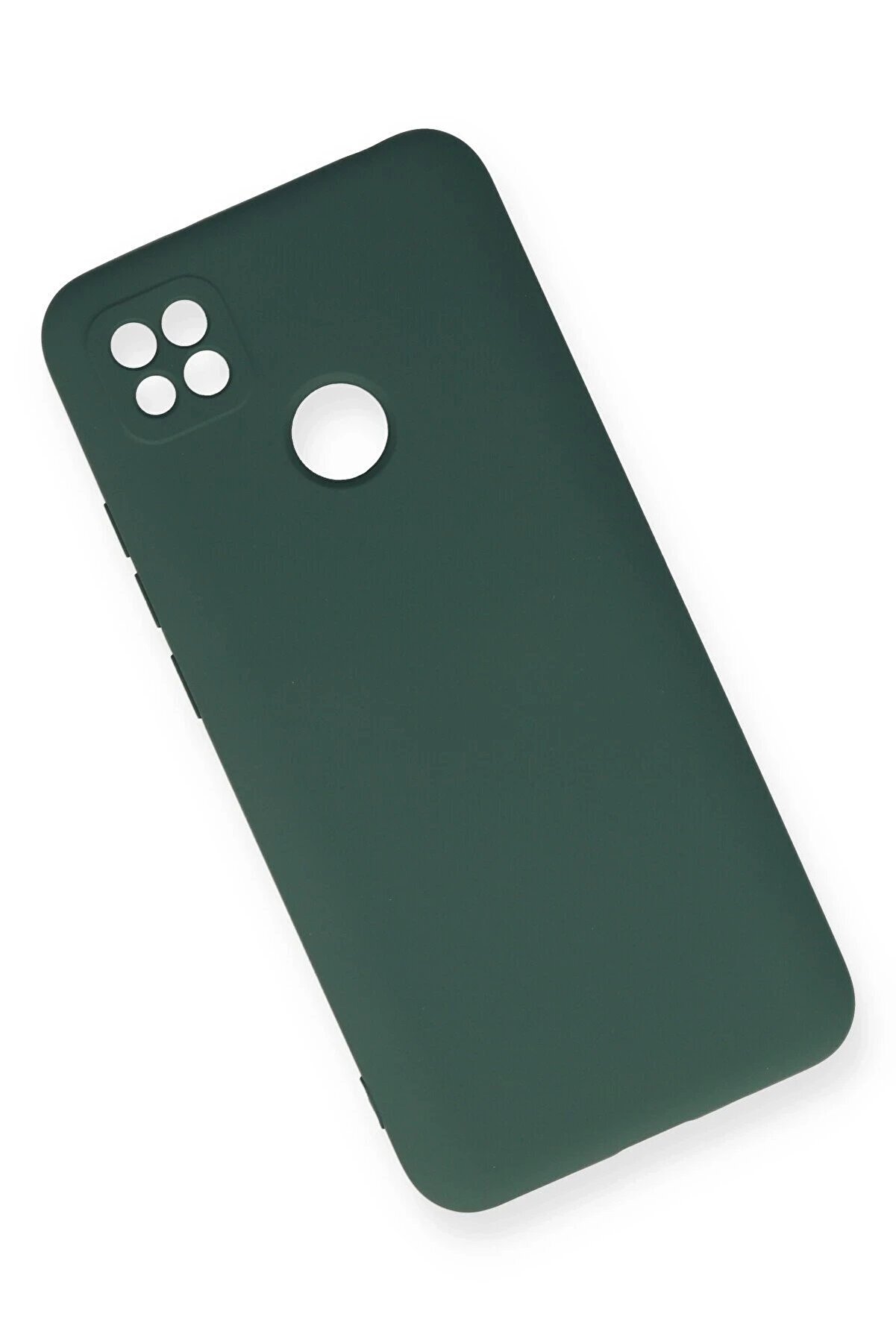 Xi̇aomi̇ Redmi̇ 9C Kılıf Nano İçi̇ Kadi̇fe Si̇li̇kon - Koyu Yeşi̇l - Dropx5325-6082