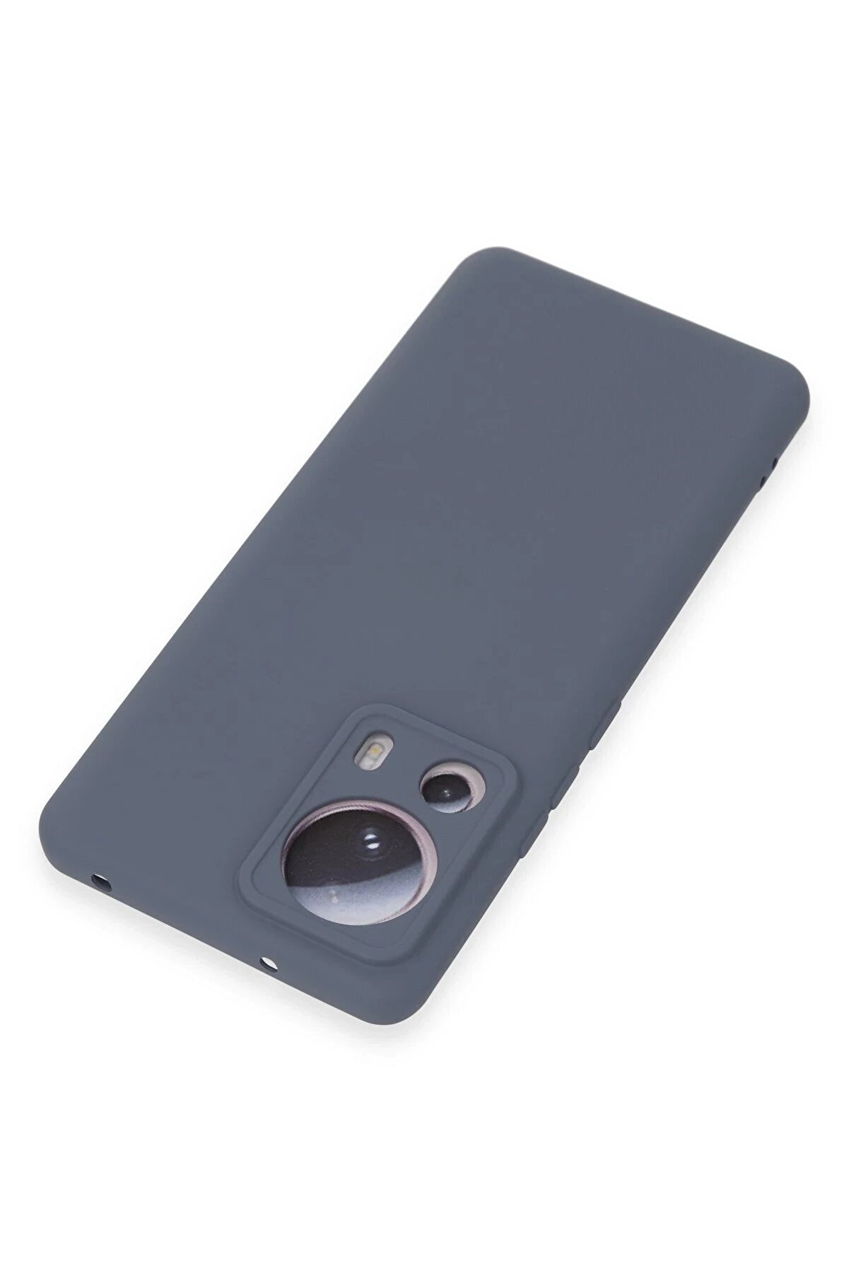 Xi̇aomi̇ Mi̇ 13 Li̇te Kılıf Nano İçi̇ Kadi̇fe Si̇li̇kon - Gri̇ - Dropx3003-2323