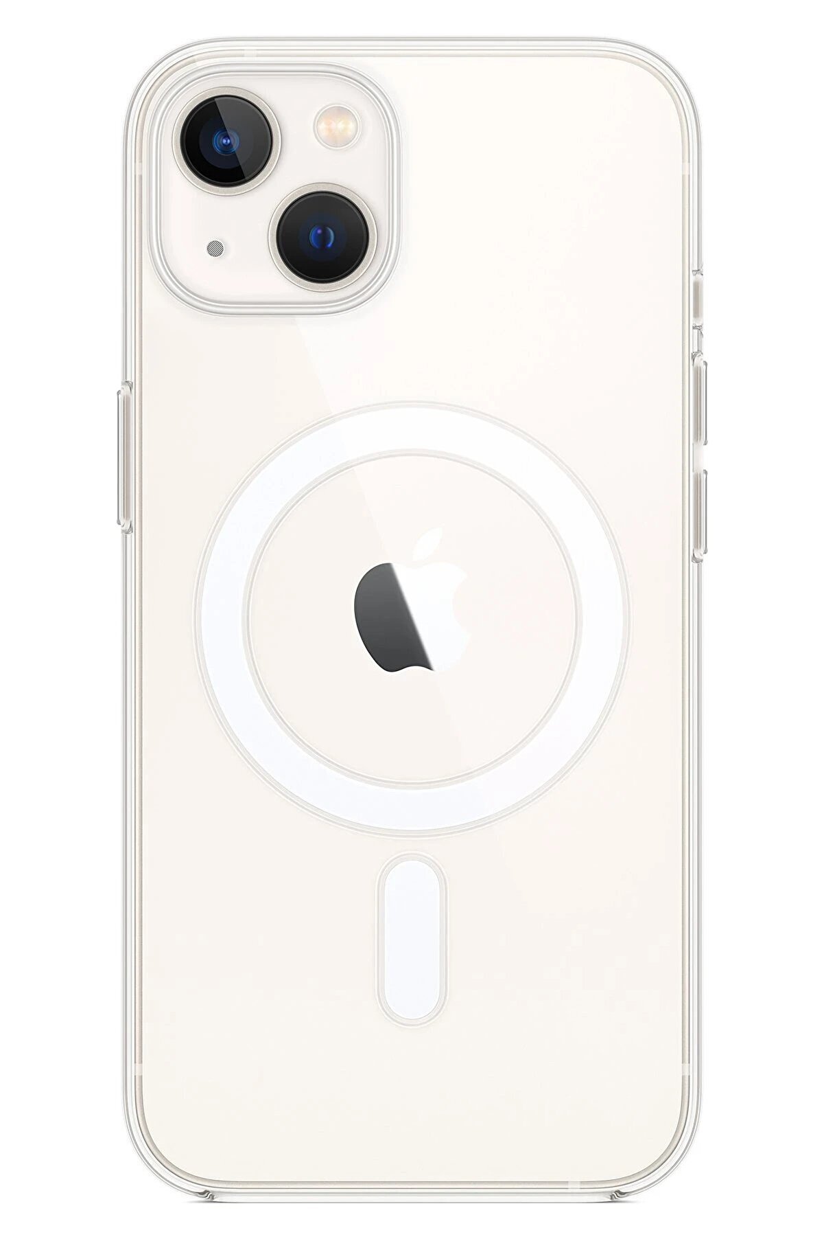 İphone 14 Kılıf Magneti̇csafe Şeffaf Si̇li̇kon - Şeffaf - Dropx7309-9335