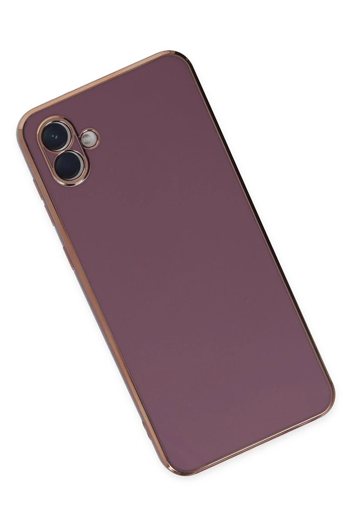 Samsung Galaxy A04 Kılıf Volet Si̇li̇kon - Mor - Dropx3696-9533