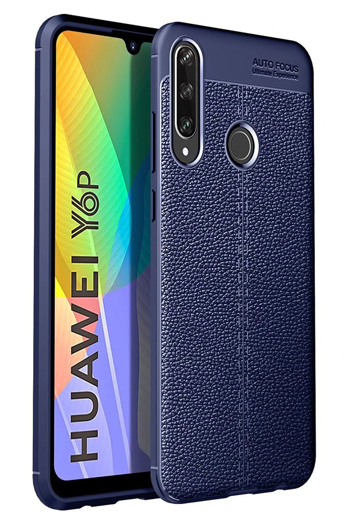 CepteToptan Huawei Y6P Kılıf Auto Focus Kapak - Lacivert - DROPX2768-6003