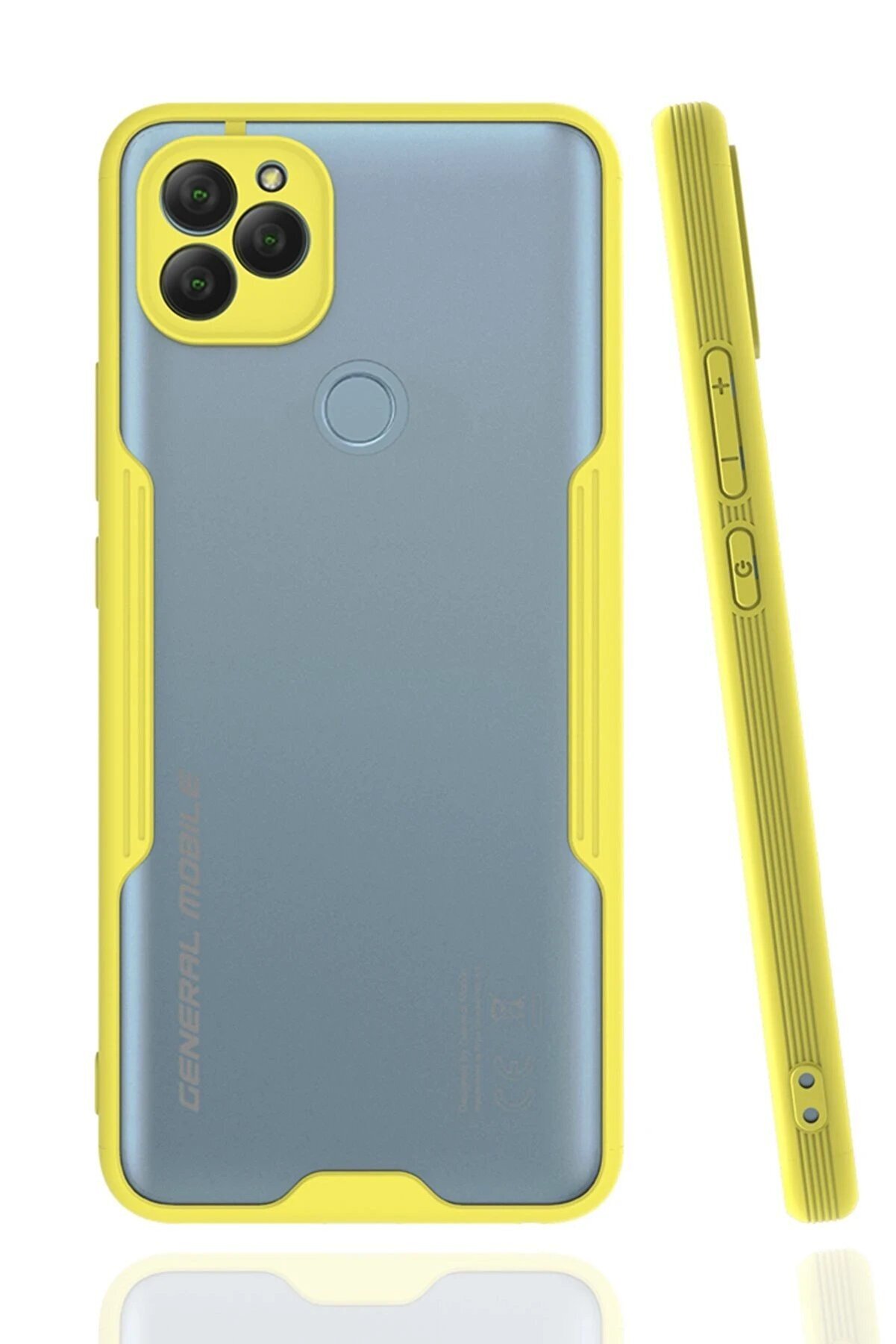 CepteToptan General Mobile GM 22 Kılıf Platin Silikon - Sarı - DROPX8548-4661