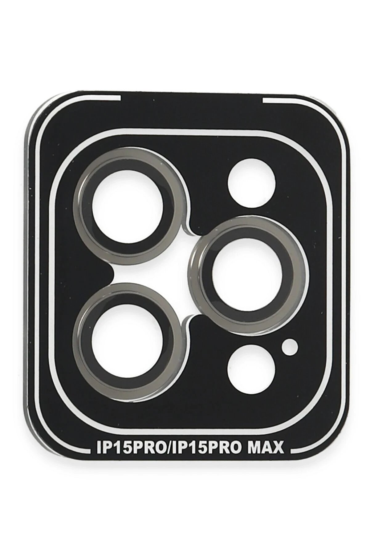 CepteToptan iPhone 15 Pro Max PVD Metal Kamera Lens - Gri - DROPX8801-8806