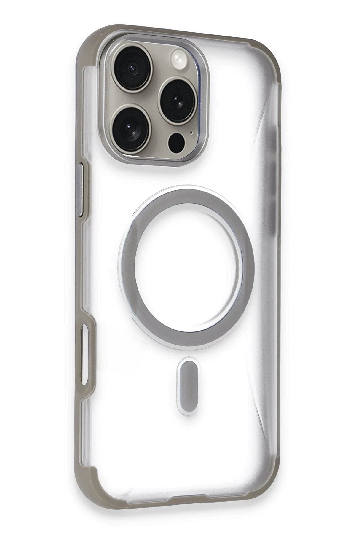 CepteToptan iPhone 14 Pro Max Hilton Magsafe Kapak - Titan Gri - DROPX9073-6400