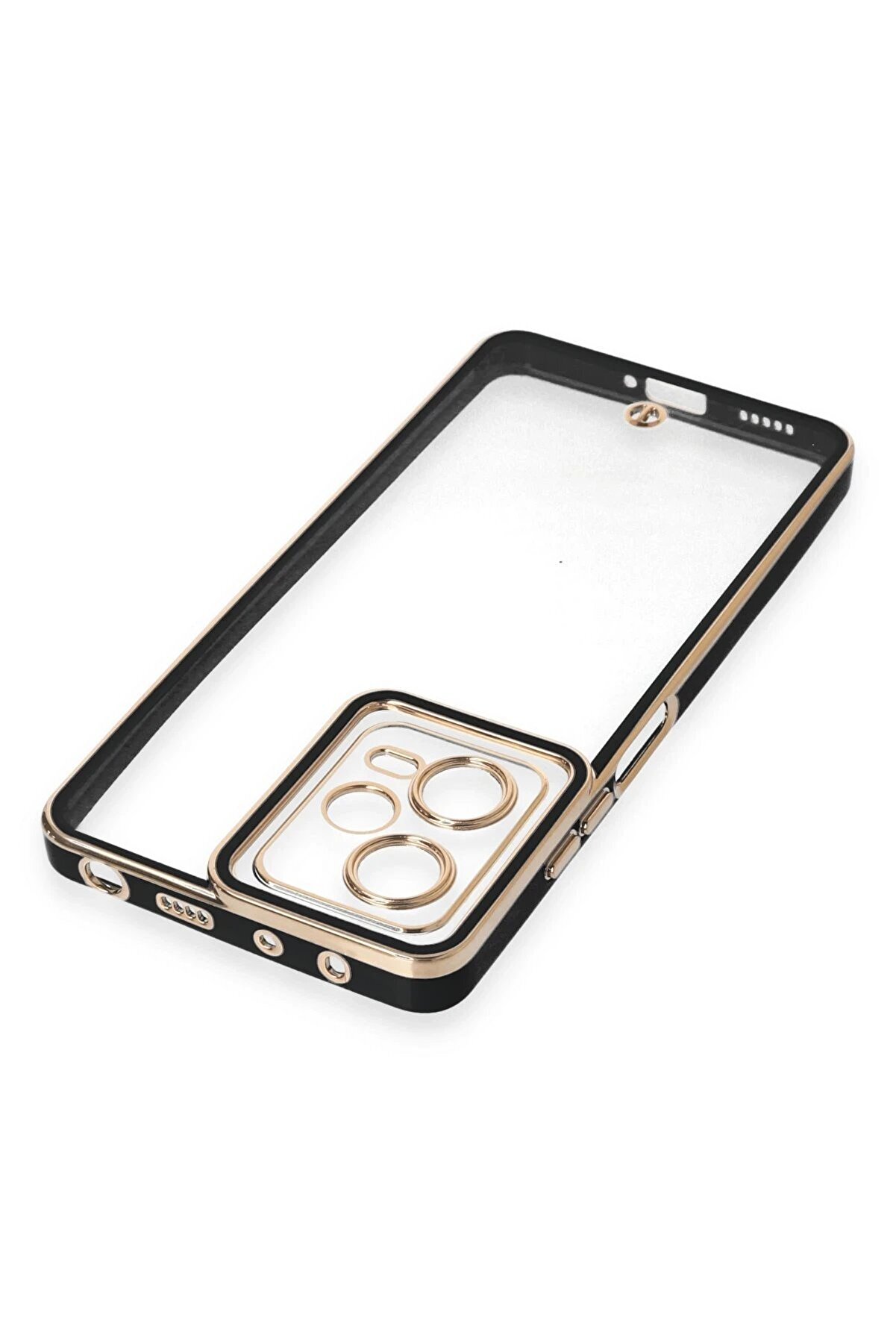 Xi̇aomi̇ Redmi̇ Note 12 5G Kılıf Li̇va Lens Si̇li̇kon - Si̇yah - Dropx7160-8468