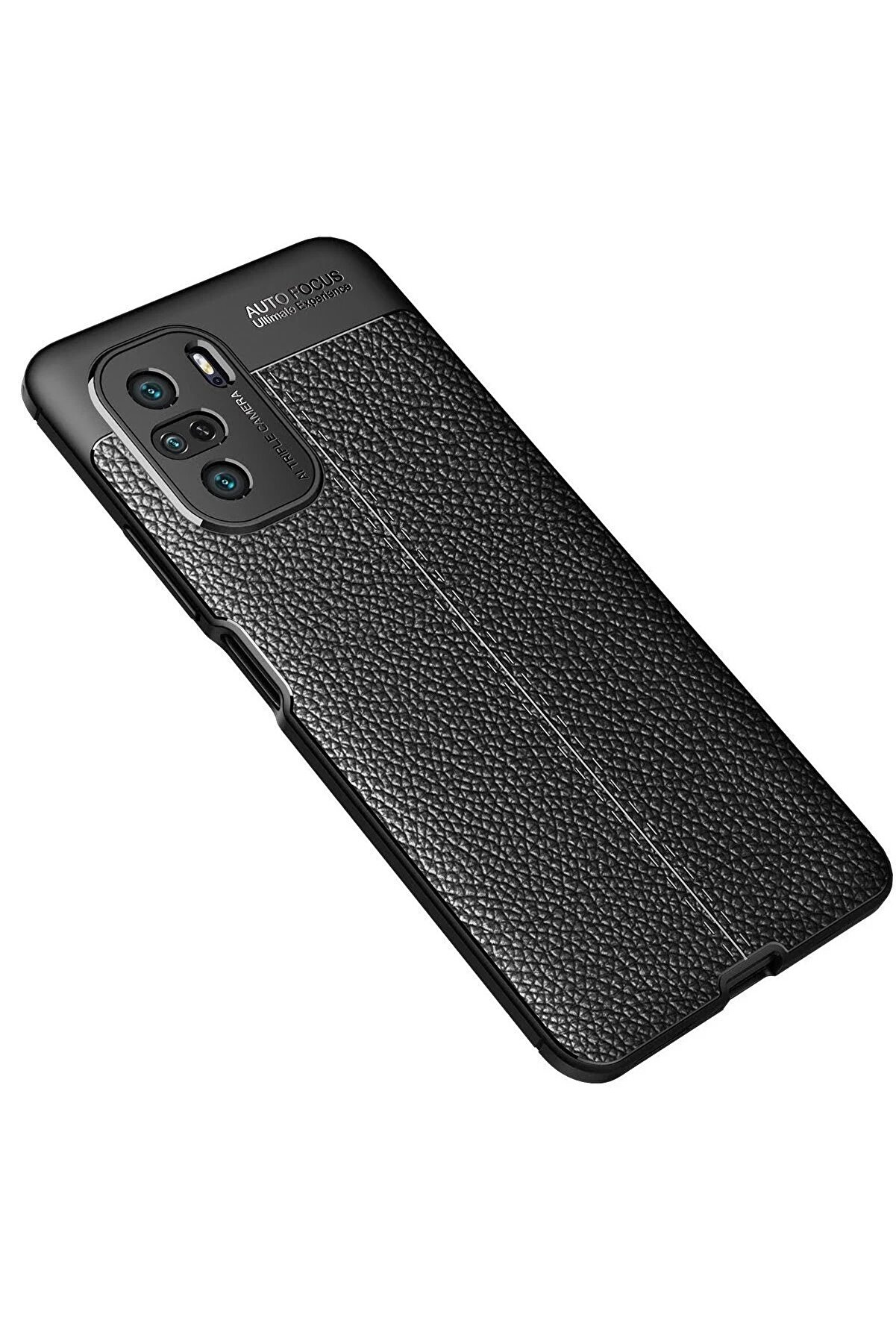 Xi̇aomi̇ Poco F3 Kılıf Auto Focus Kapak - Si̇yah - Dropx1701-6763